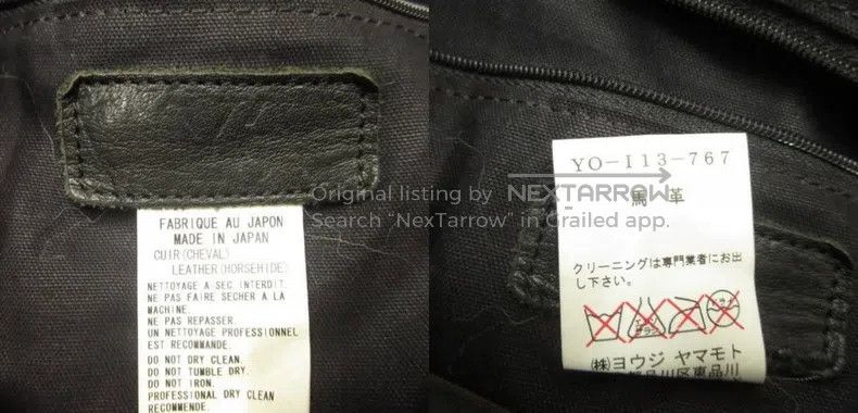 Yohji Yamamoto Yohji Yamamoto Single or Double Shoulder Leather Satchel Size ONE SIZE - 5 Thumbnail
