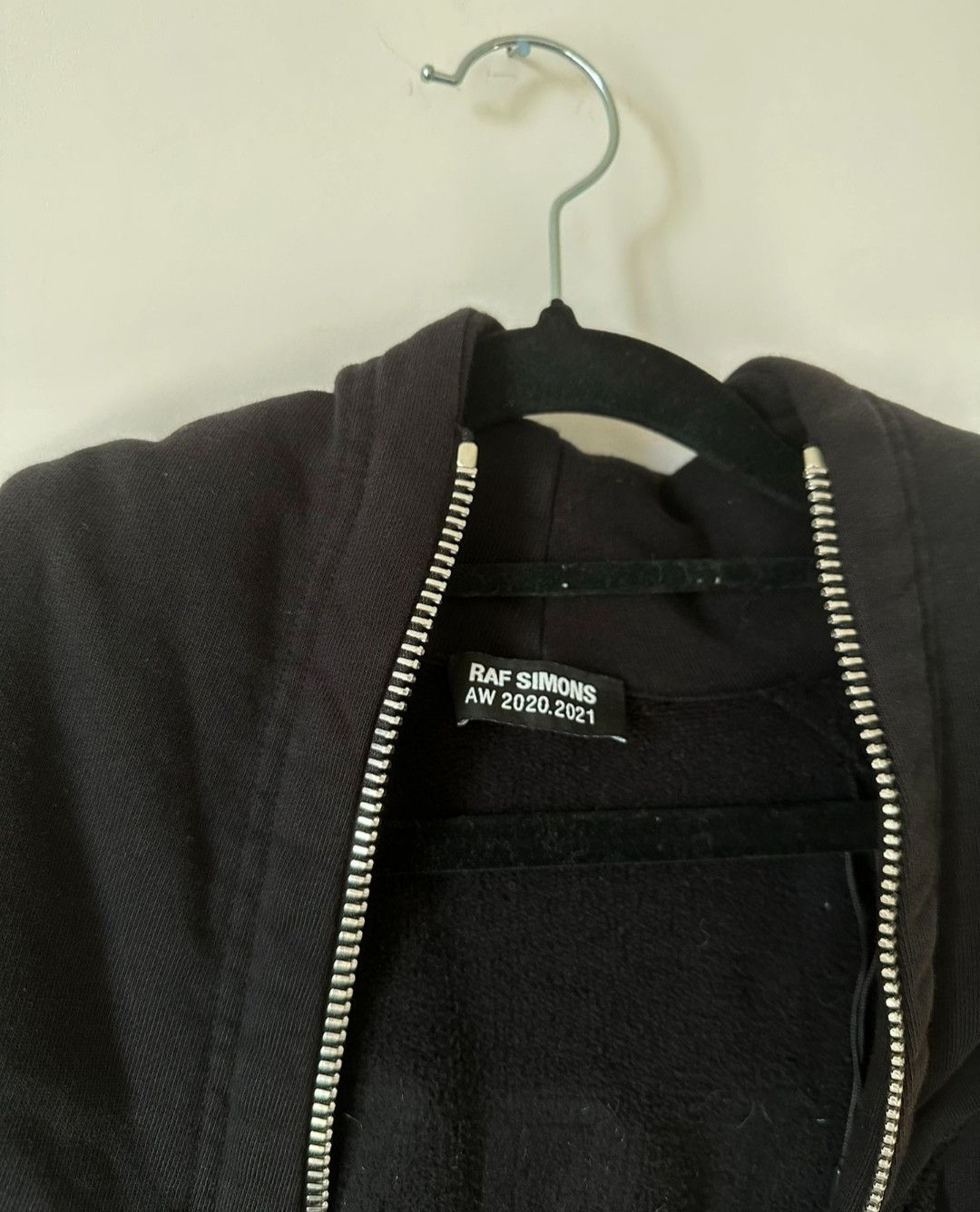 Raf Simons Green Flocked R Letter Chain Zipper Destroyer Hoodie Jacket Size US XL / EU 56 / 4 - 4 Thumbnail