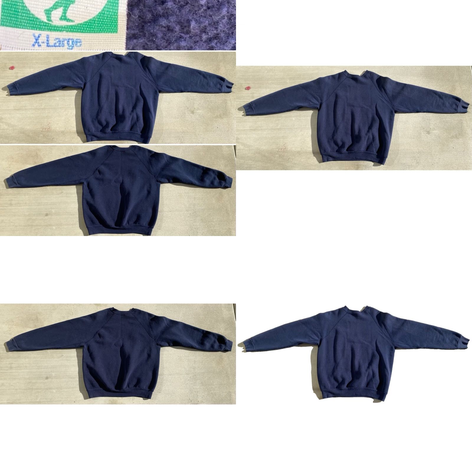 Vintage VINTAGE Discus Athletic Sweatshirt Raglan Pullover Blue XL Mens Underarm Gusset Cotton Blend Size US XL / EU 56 / 4 - 9 Thumbnail