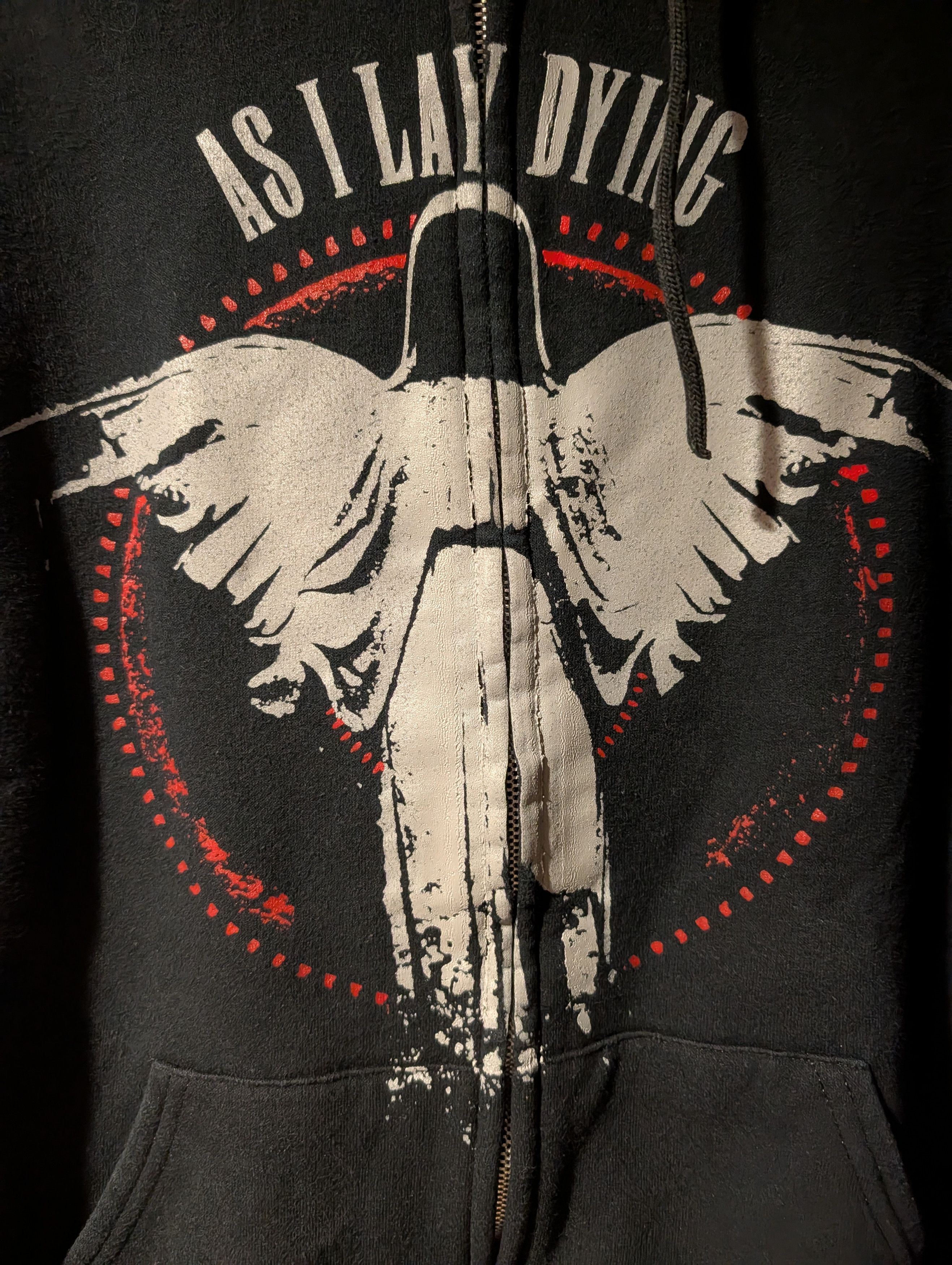 Band Tees As I Lay Dying Band Graphic Full Zip Hoodie Jerzees Men's Size US S / EU 44-46 / 1 - 2 Thumbnail
