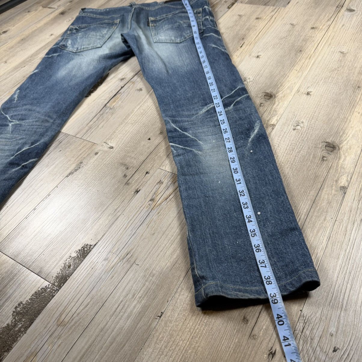 Rare Paint Splatter Tornado Mart Japan Whisker Jeans