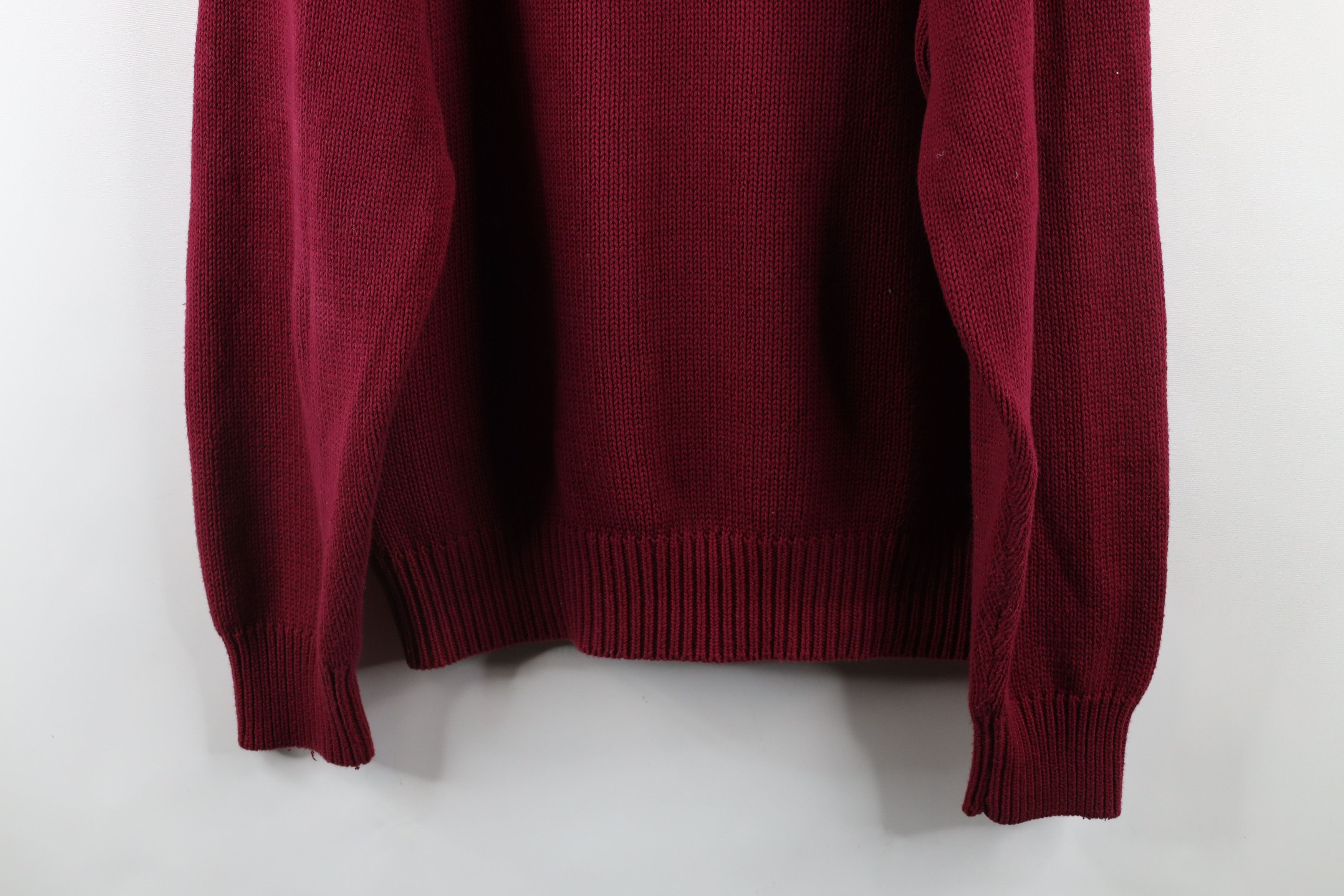 Eddie Bauer × Vintage Vintage 90s Eddie Bauer Blank Cotton Knit Crewneck Sweater Size US L / EU 52-54 / 3 - 7 Thumbnail