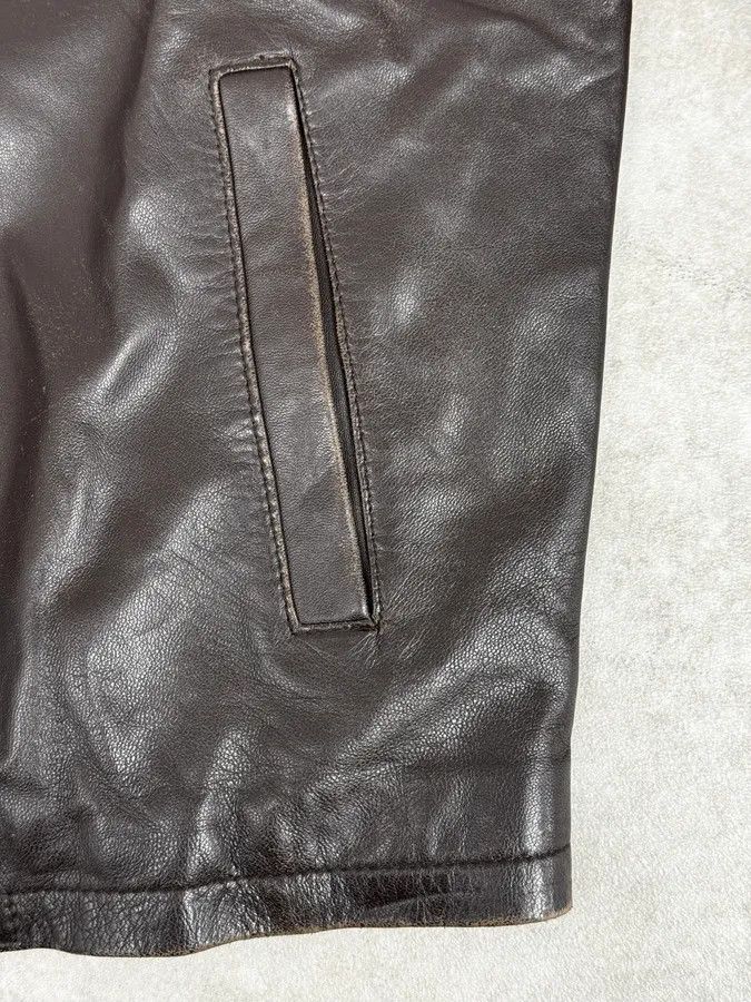 Daniele Alessandrini 2000s Daniele Alessandrini Cropped Brown Leather Jacket Size US S / EU 44-46 / 1 - 8 Thumbnail