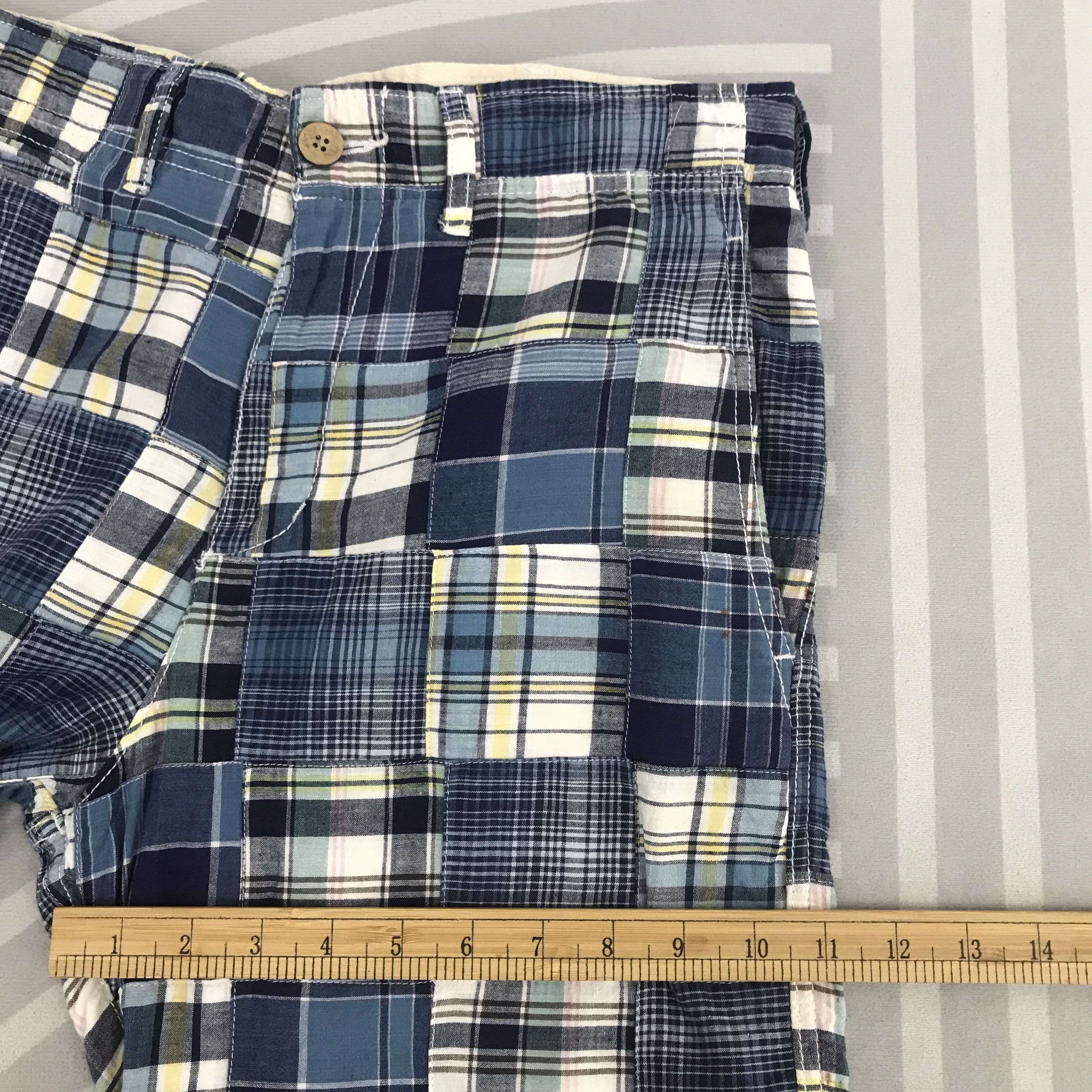 Designer × Japanese Brand × Vintage Vintage Back Number japan patchwork Shorts Size US 30 / EU 46 - 7 Thumbnail
