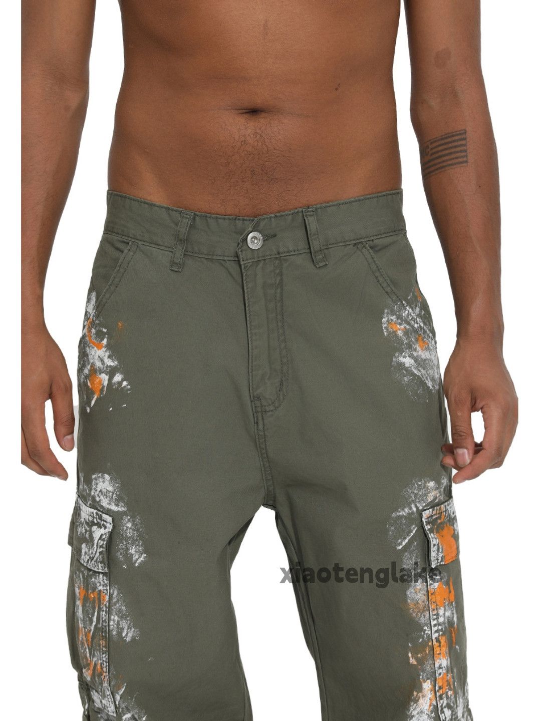 Japanese Brand Utility military tactical loose baggy paint cargo pants Size US 32 / EU 48 - 9 Thumbnail