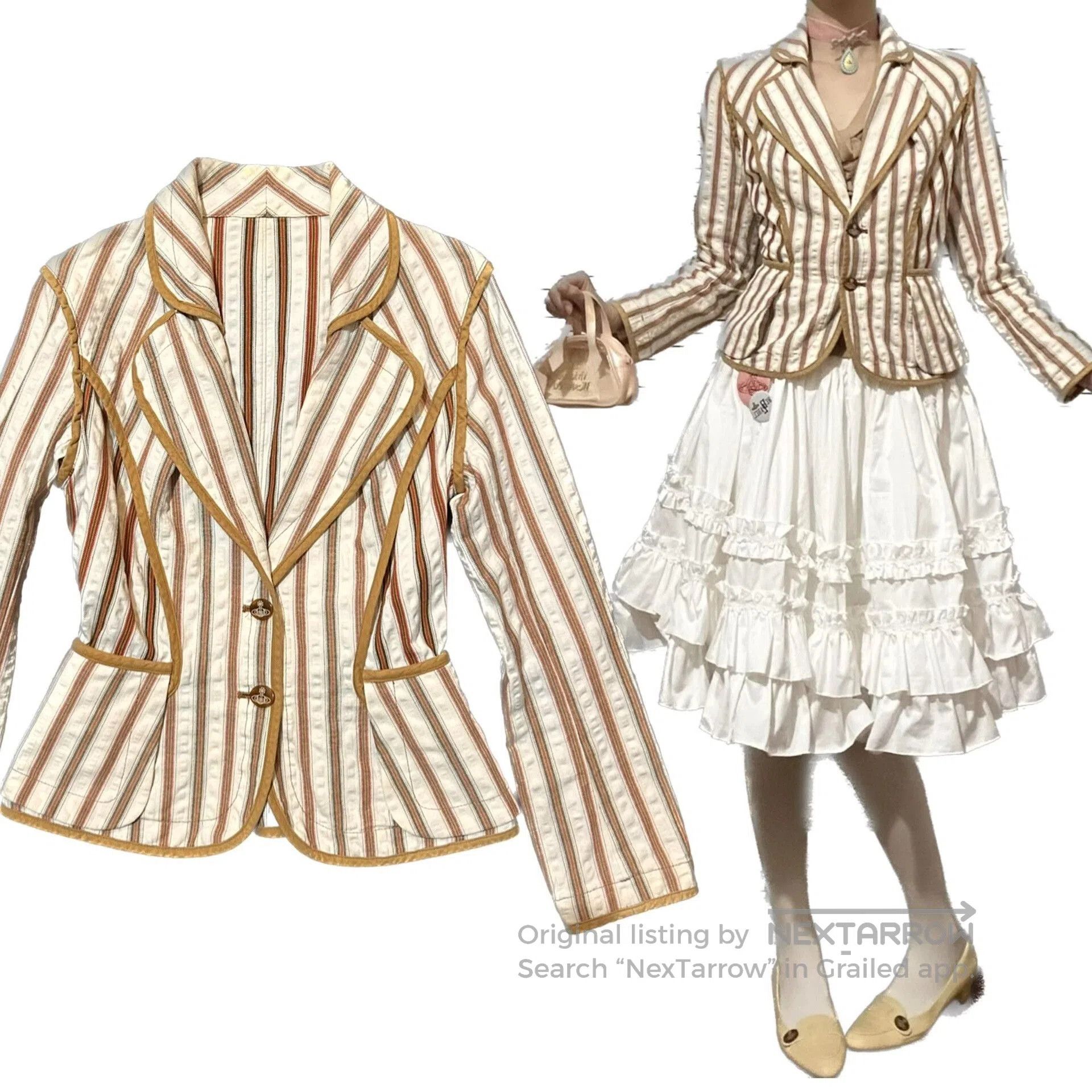 Vivienne Westwood Vivienne Westwood Vintage Striped Blazer. Size M / US 6-8 / IT 42-44 - 1 Thumbnail