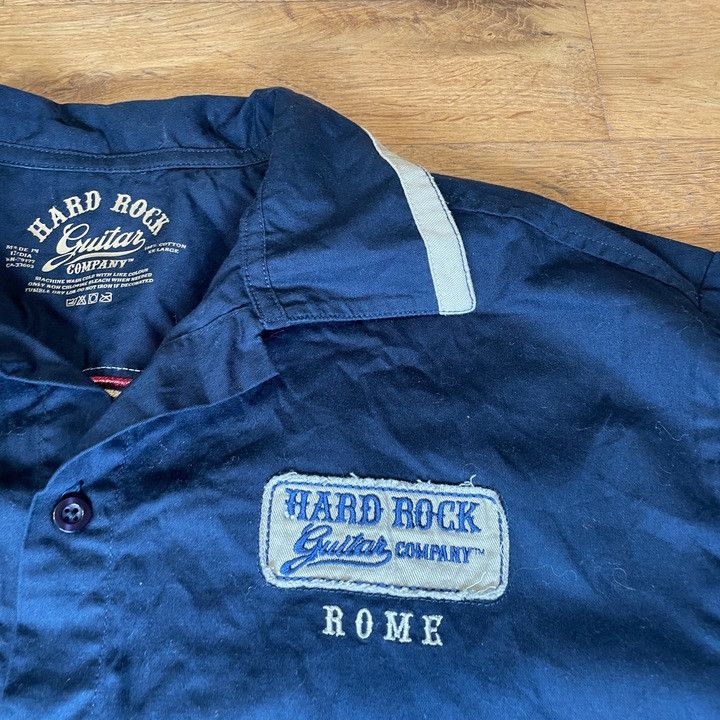 Hard Rock Cafe × Vintage HARD ROCK CAFE ROME MEN'S FASHIONABLE LOGO SHIRT, size XXL Size US XXL / EU 58 / 5 - 4 Thumbnail