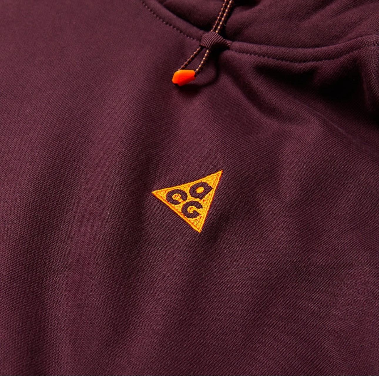 Nike 🔥Nike ACG Pullover Fleece Hoodie Deep Burgundy & Clay Orange Size US M / EU 48-50 / 2 - 6 Thumbnail