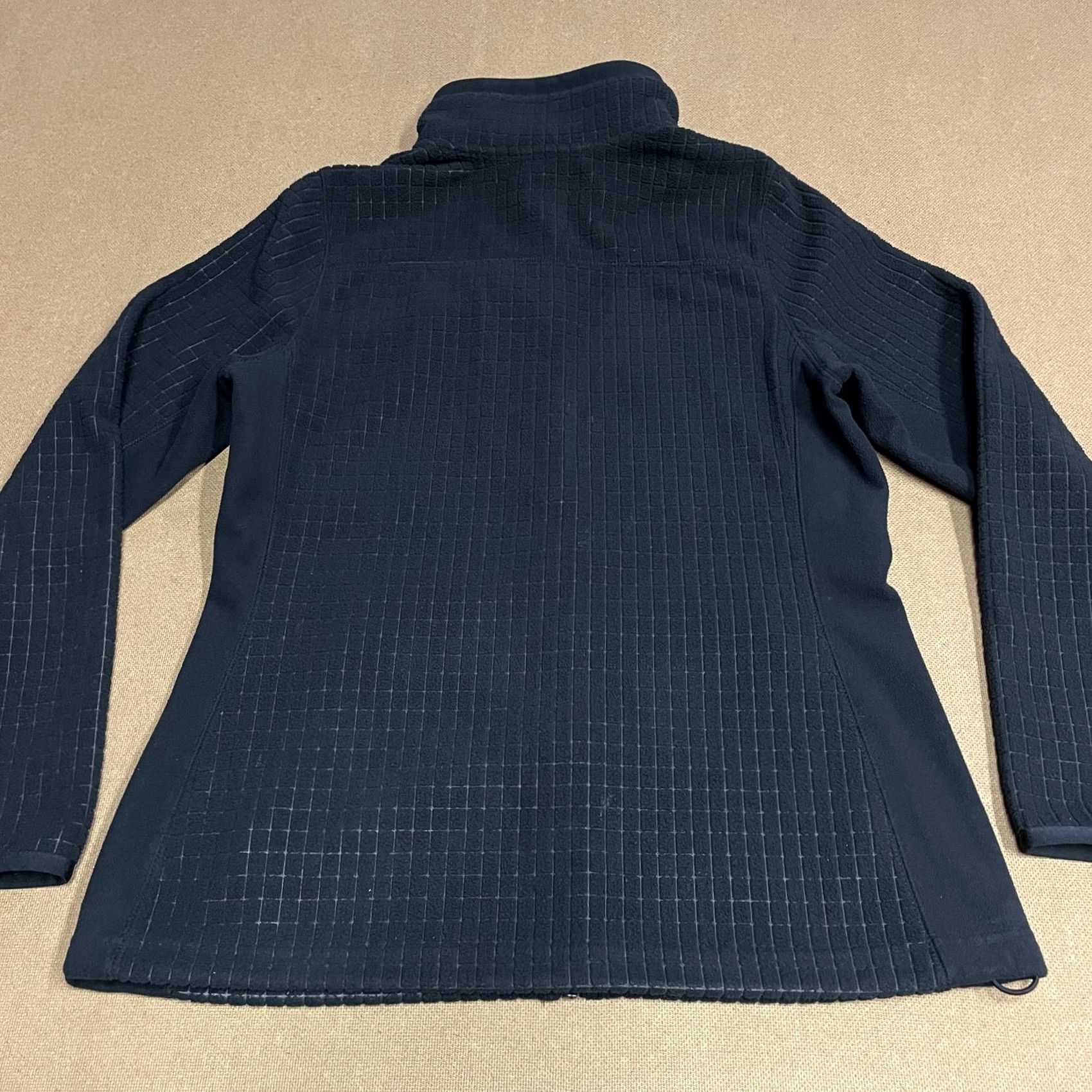 Vintage LL Bean Jacket Womens Medium Black Full Zip Grid Fleece Outdoor Hiking 508991 Size M / US 6-8 / IT 42-44 - 7 Thumbnail