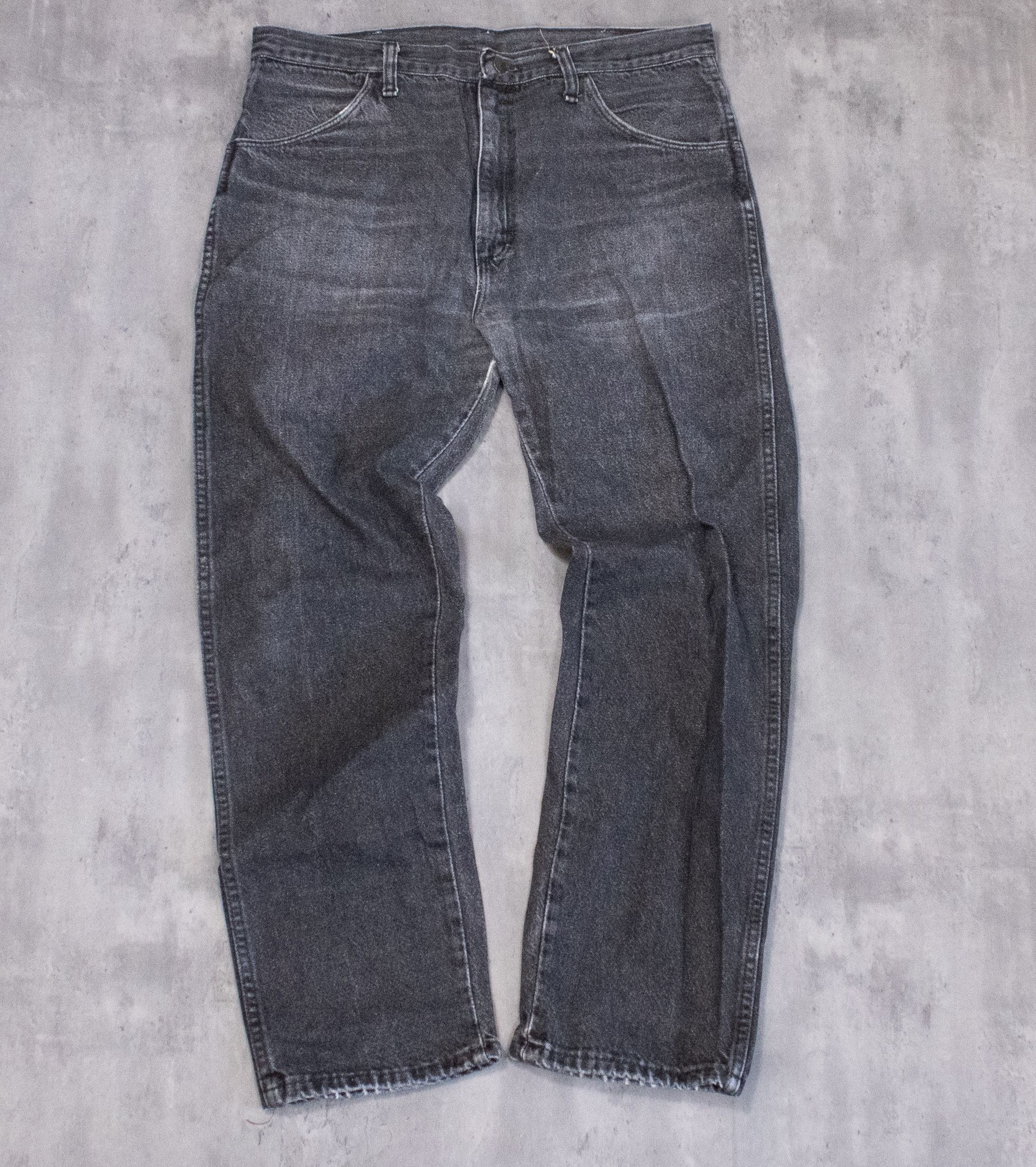 Rustler × Vintage Y2K 2000’s Rustler Faded Black Straight Legged Denim Pants Size US 35 - 3 Thumbnail