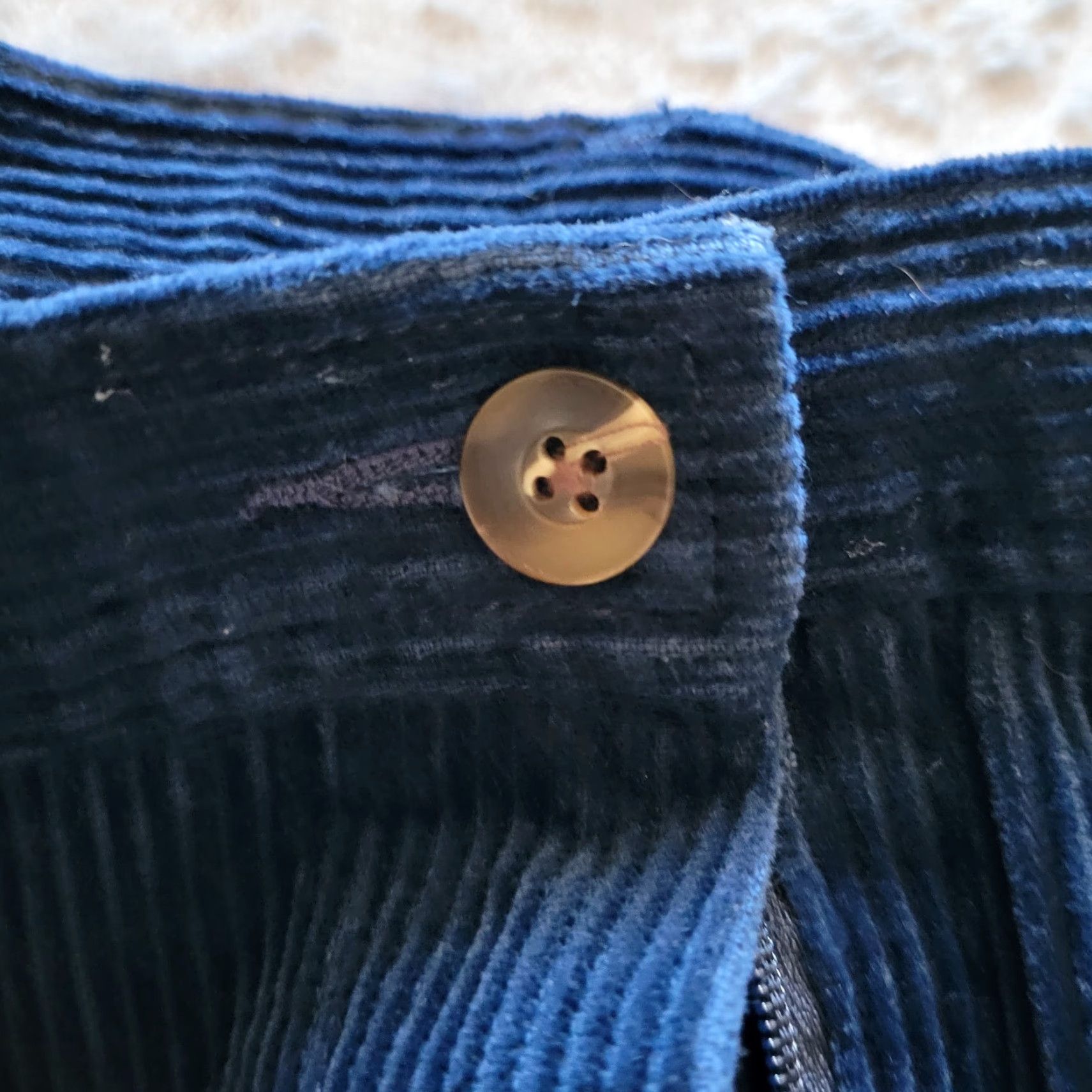 Pendleton Pendleton Womens Pants 14 Blue Corduroy Tapered Pleated Classic Casual Career Size 24" / US 00 / IT 34 - 3 Thumbnail