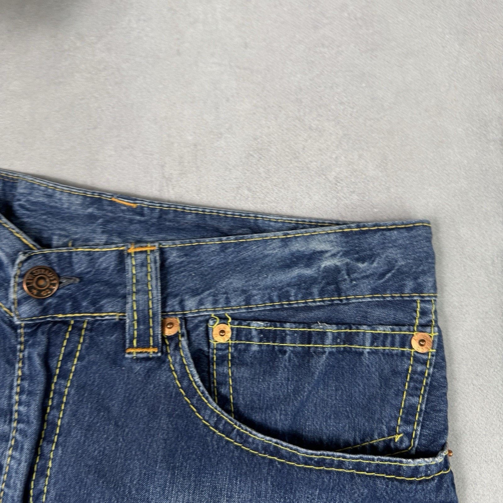 Levi's Vintage Levis Mini Skirt Size Sx Blue Denim Short Size 28" / US 6 / IT 42 - 3 Thumbnail