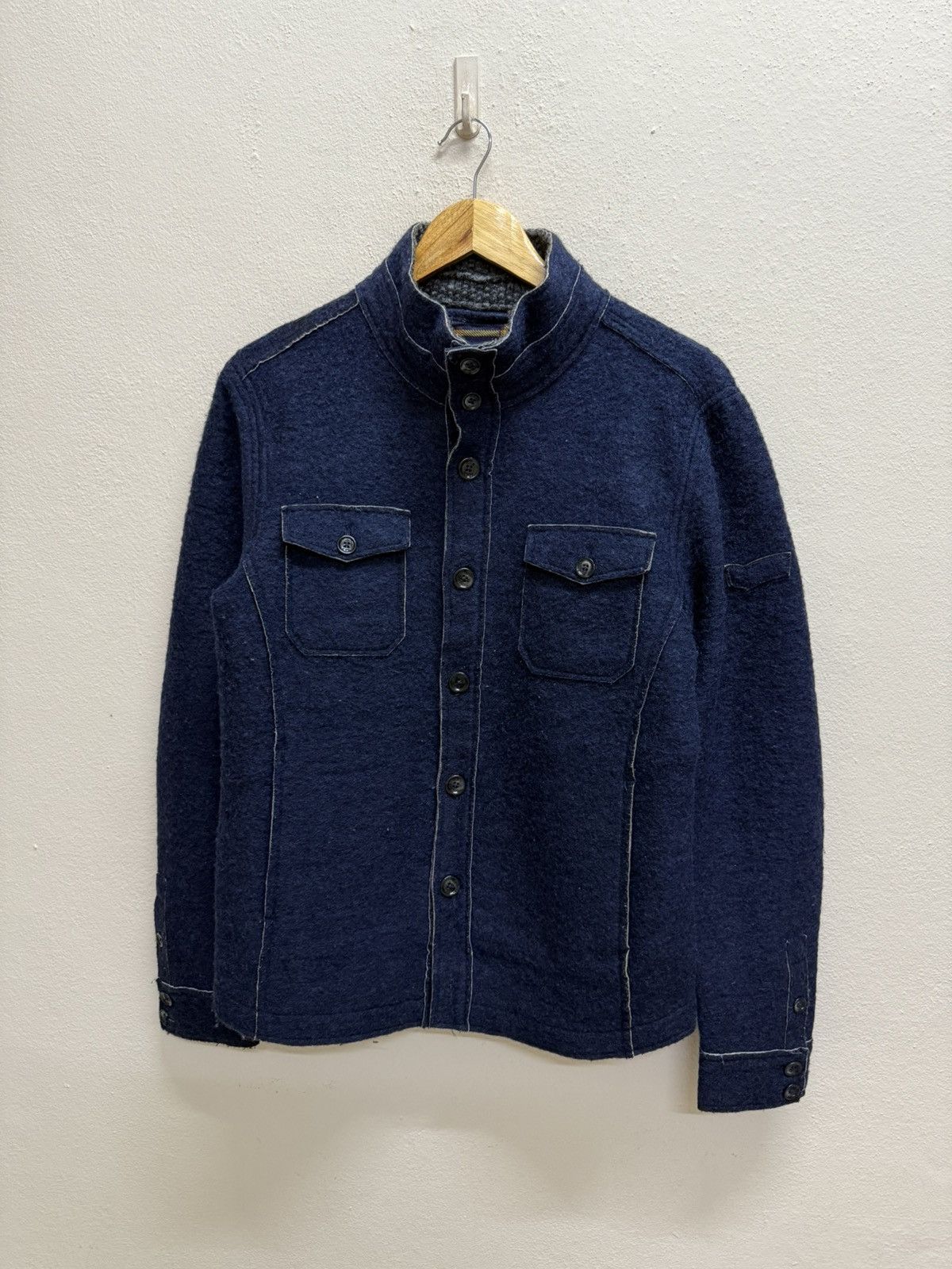 GAS Man Gas Mohair Chekered Lined Jacket Size US S / EU 44-46 / 1 - 17 Thumbnail