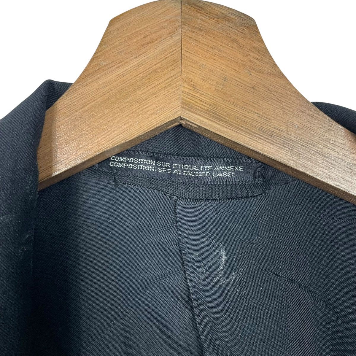 Yohji Yamamoto Vintage 90s Yohji Yamamoto Pour Homme Wool Gabardine Jacket Size US M / EU 48-50 / 2 - 16 Thumbnail