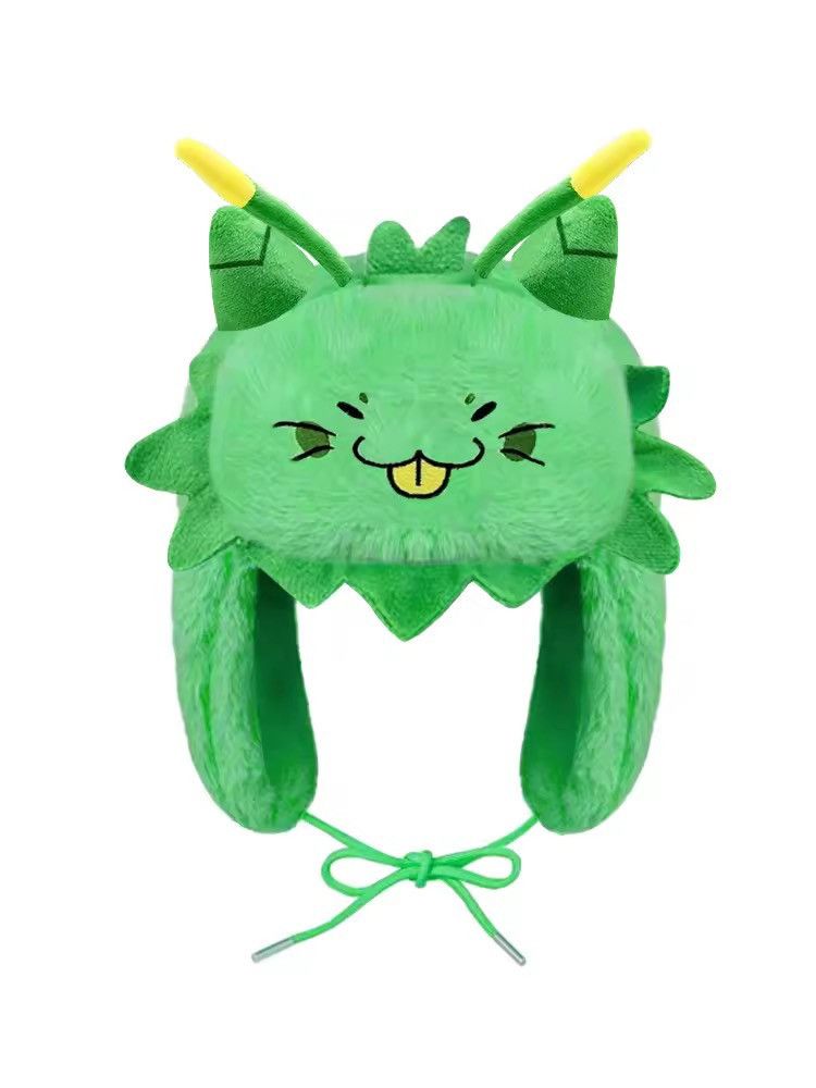Japanese Brand Y2K Vintage Gnarpy Green Ushanka Autumn Winter Warm Hat Size ONE SIZE - 1 Thumbnail