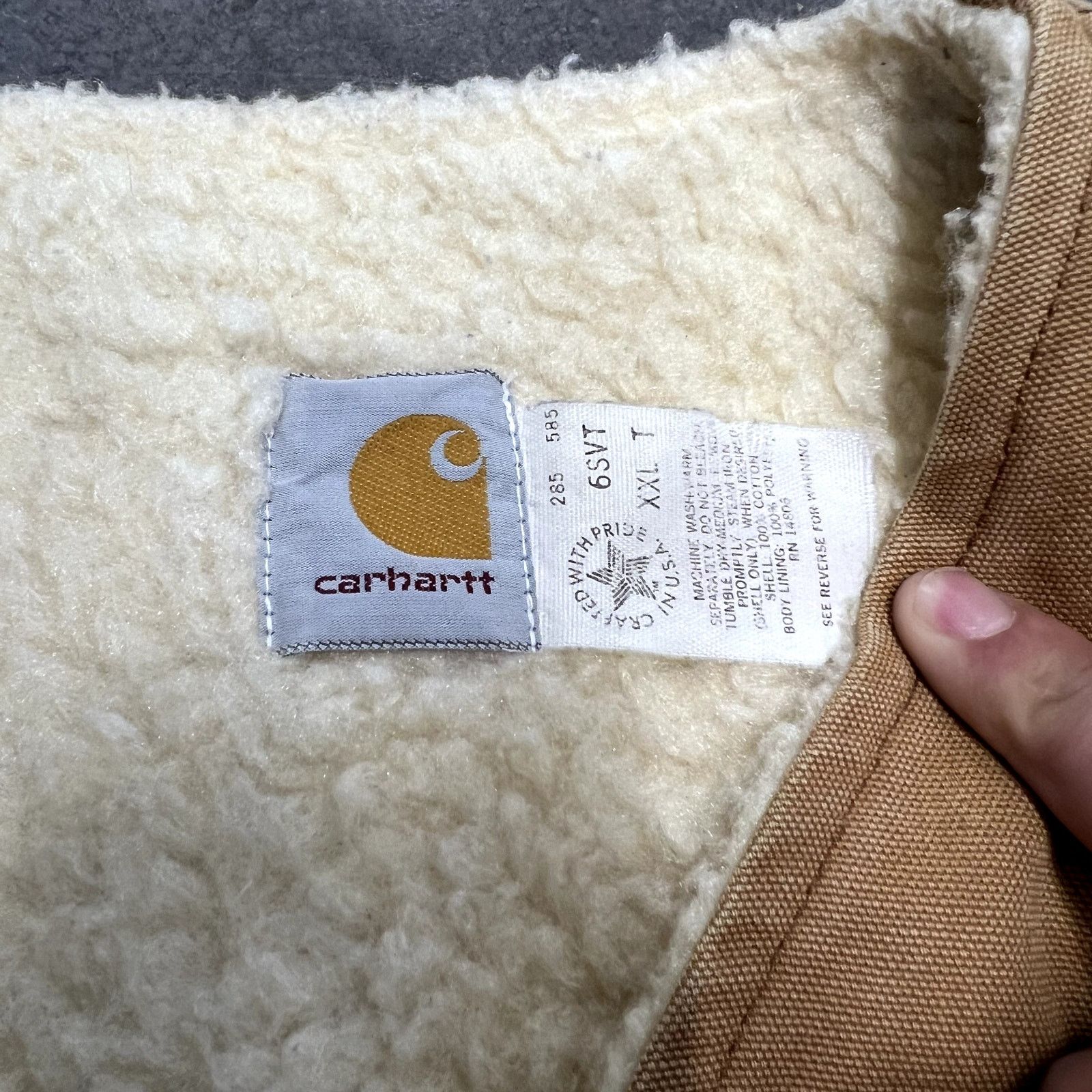 Carhartt Vintage Carhartt Sherpa Lined Brown Vest Sz XXL Size US XXL / EU 58 / 5 - 3 Thumbnail
