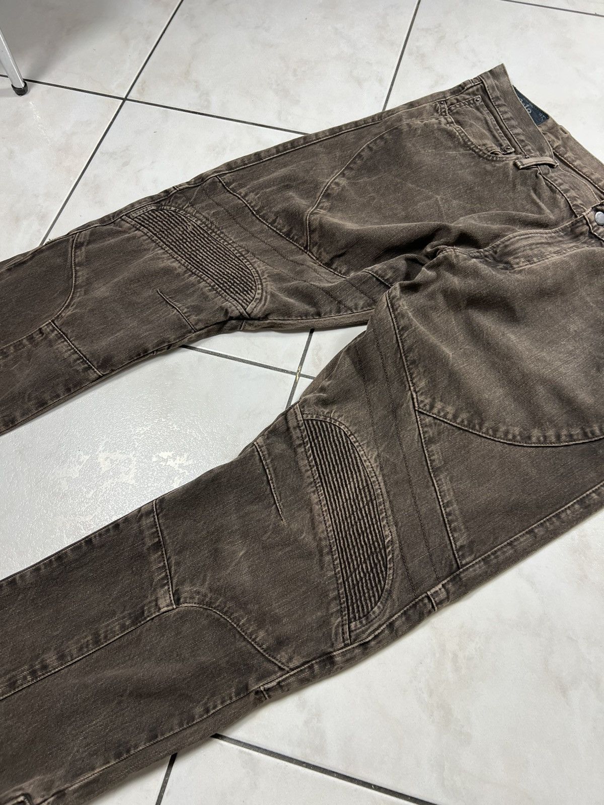 Polo Ralph Lauren Polo Ralph Lauren moto biker denim jeans washed freelander Size US 40 / EU 56 - 8 Thumbnail