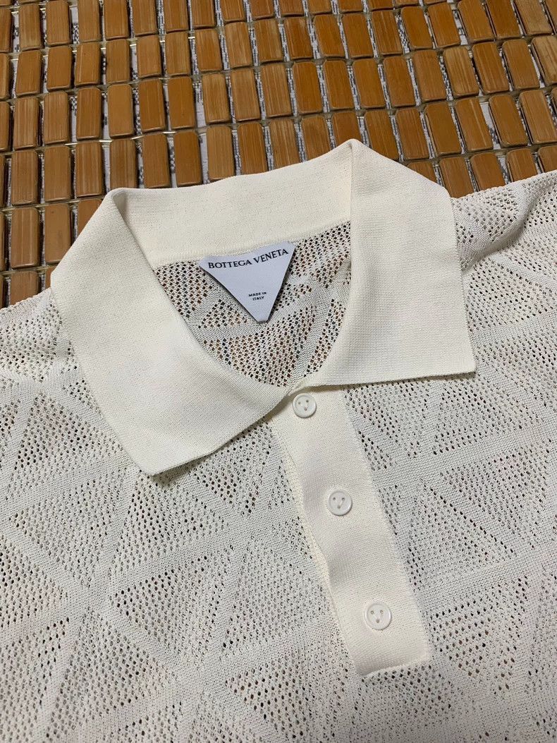 Bottega Veneta Bottega Veneta cut-out short-sleeved polo shirt-2508 Size US L / EU 52-54 / 3 - 2 Thumbnail