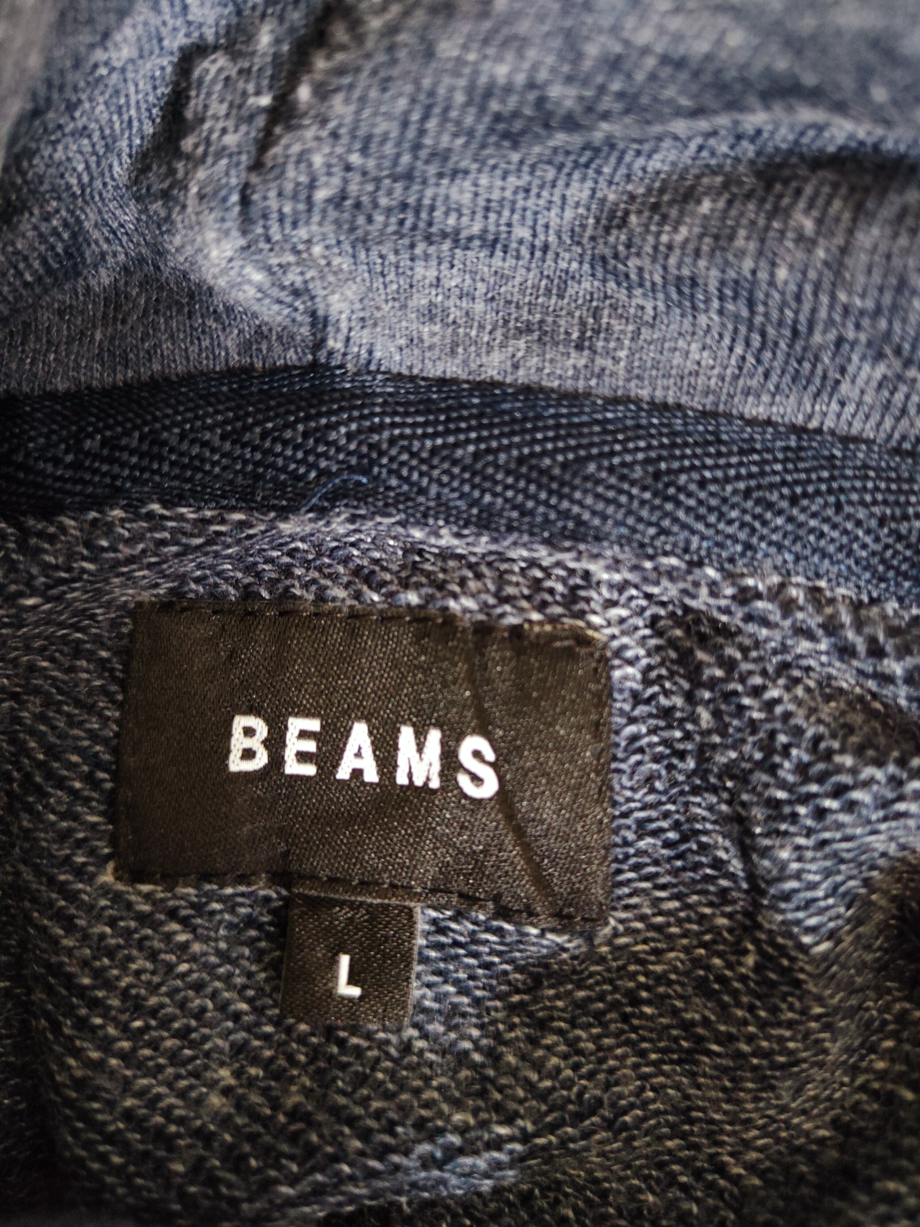 Japanese Brand × Vintage Vintage Beams Dark Blue Faded Hoodie Sweaters Size US L / EU 52-54 / 3 - 11 Thumbnail