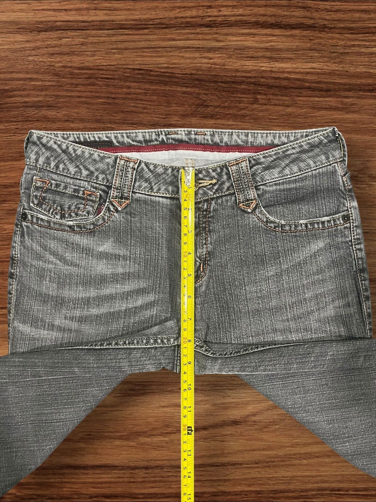 Japanese Brand × Le Grande Bleu (L.G.B.) Vintage Japanese Brand Grey Washed Distressed Flare Jeans Size 28" / US 6 / IT 42 - 12 Thumbnail