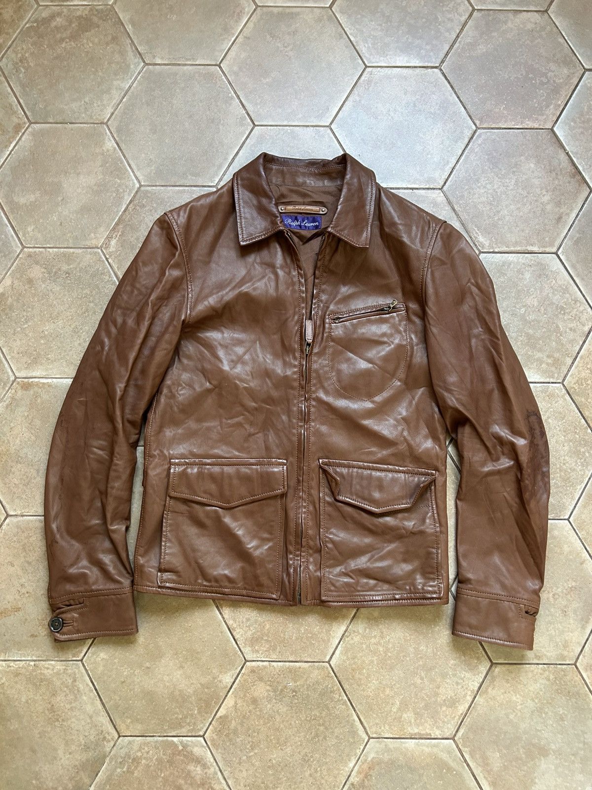 Ralph Lauren Purple Label Ralph Lauren purple label leather jacket Size US S / EU 44-46 / 1 - 1 Thumbnail