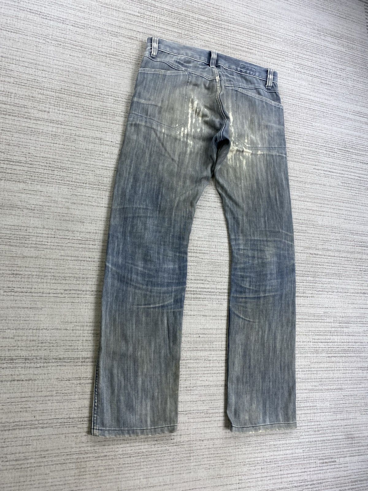 Japanese Brand × Vintage Vintage Bartack Double Knee Distressed Denim Pants Size US 32 / EU 48 - 5 Thumbnail