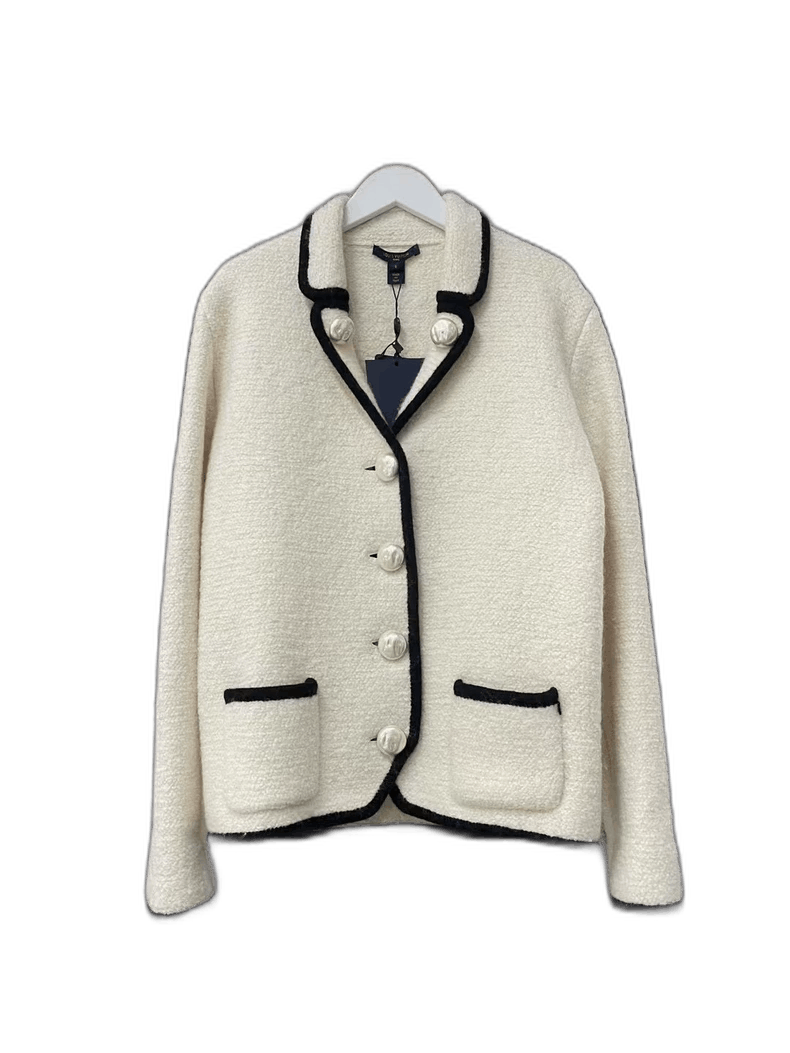 Louis Vuitton Louis Vuitton Pearl Button Wool Jacket Size US S / EU 44-46 / 1 - 1 Thumbnail