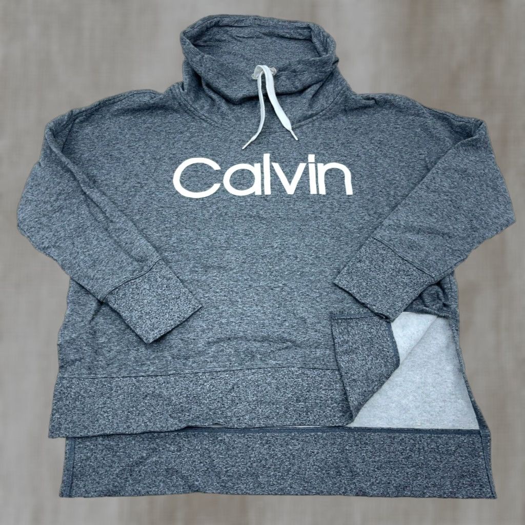 Calvin Klein Calvin Klein Sweatshirt Women L Gray Pullover Turtle Neck Activewear Logo Classic Size L / US 10 / IT 46 - 1 Thumbnail