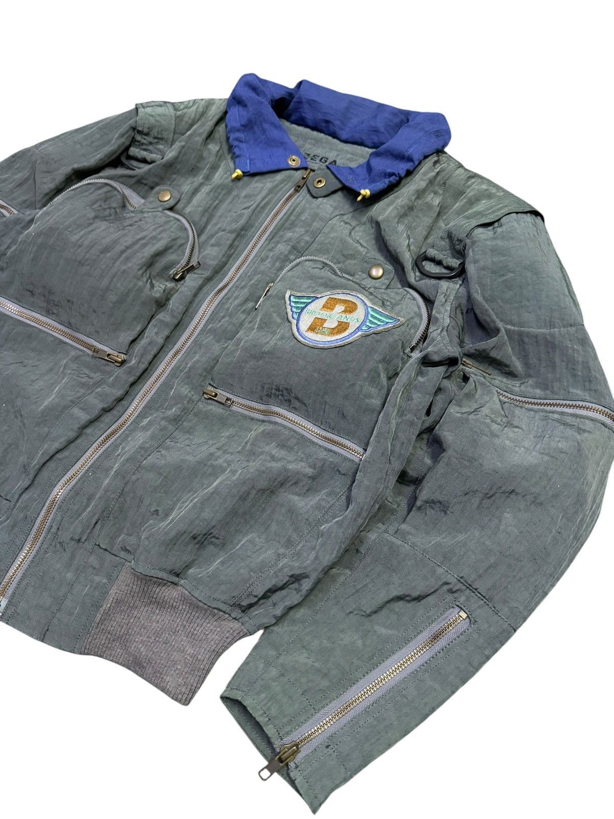 Japanese Brand Vintage Brooklands Zega Tactical Bomber Jacket Size US L / EU 52-54 / 3 - 2 Thumbnail