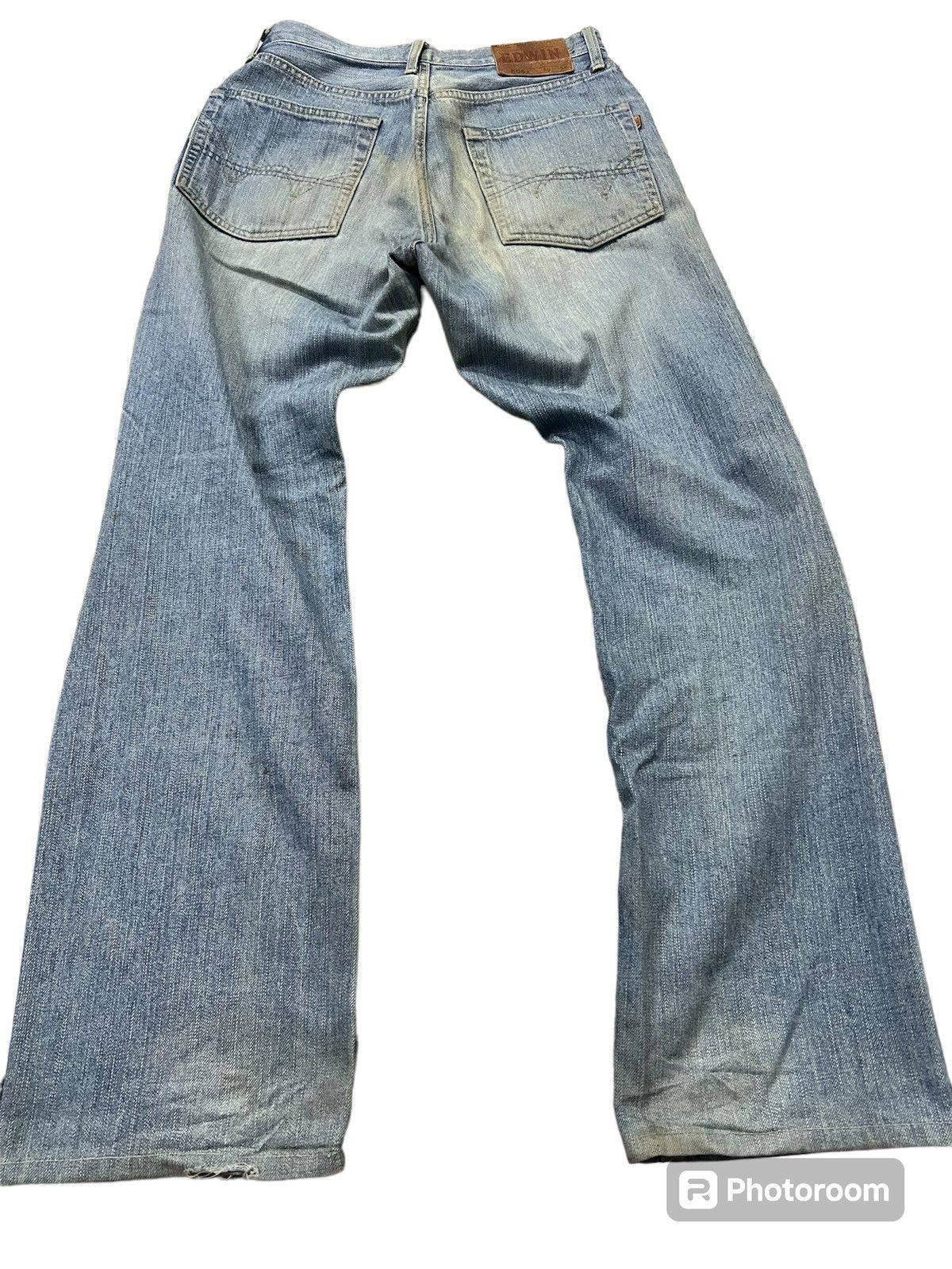 Edwin × Japanese Brand EDWIN 505z SELVEDGE LIGHT WASH ORANGE TAG DENIM Size US 29 - 2 Thumbnail