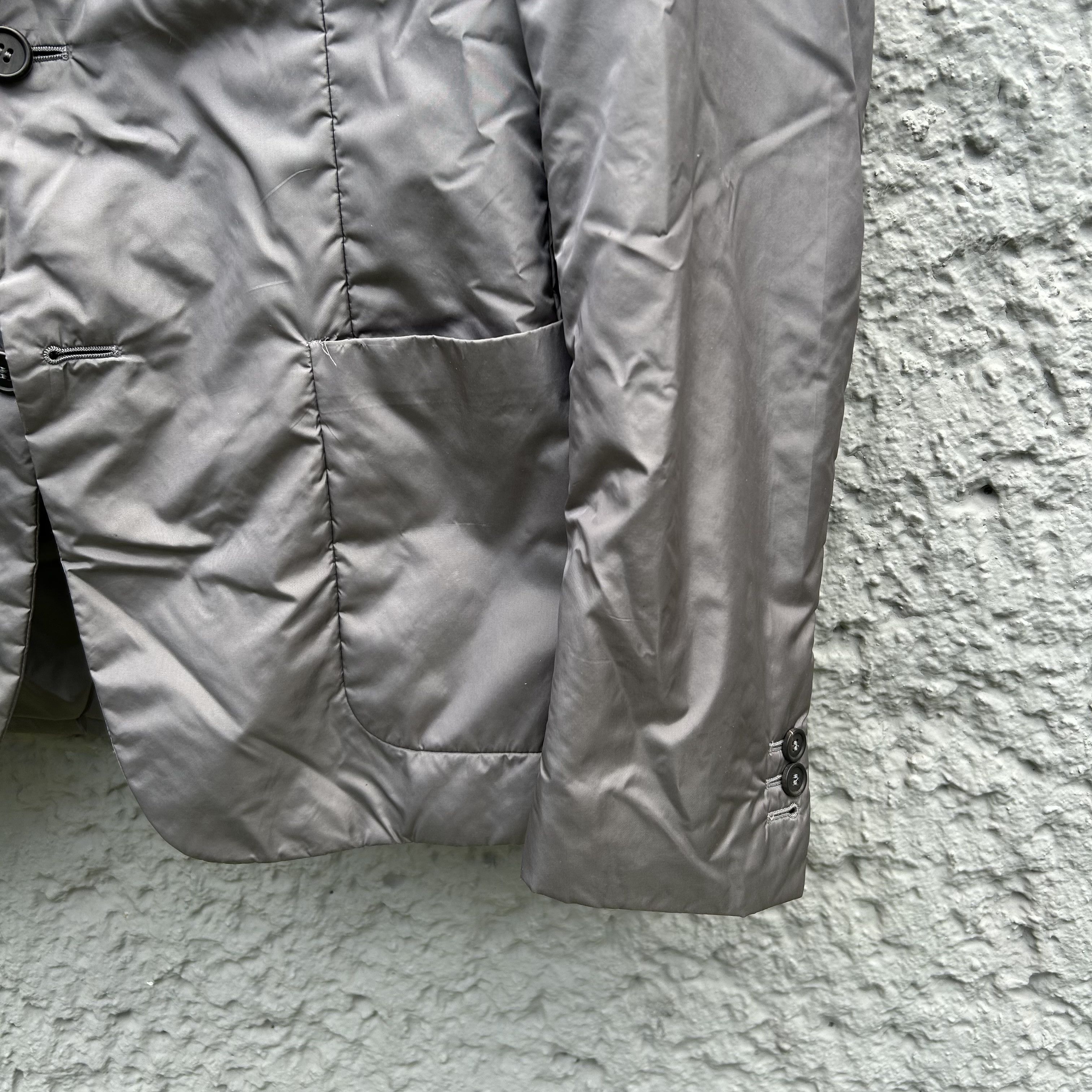 Prada Prada Grey Padded Nylon Blazer Jacket Size 46R - 5 Thumbnail