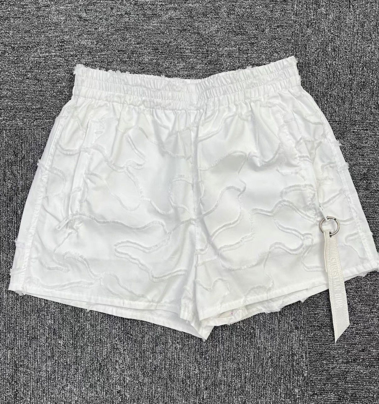 Dior Dior White Distressed Fringe Shorts K12 Size 24" / US 00 / IT 34 - 1 Thumbnail