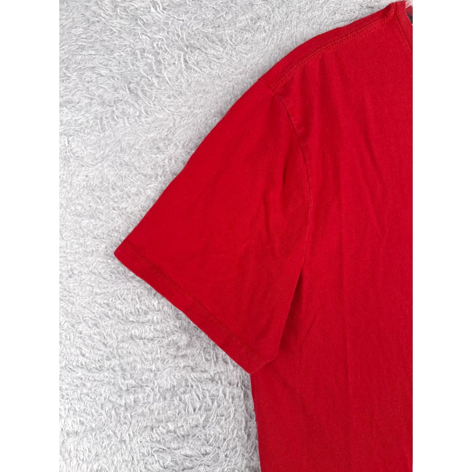 Tommy Hilfiger Tommy Hilfiger Shirt Adult Large Red Short Sleeve Crew Neck 100% Cotton Size US L / EU 52-54 / 3 - 3 Thumbnail