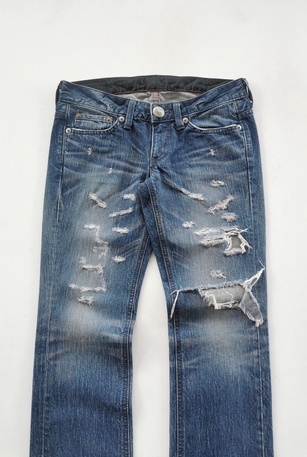 Edwin Edwin Distressed Denim Jeans 30/33.5 Size 30" / US 8 / IT 44 - 2 Thumbnail