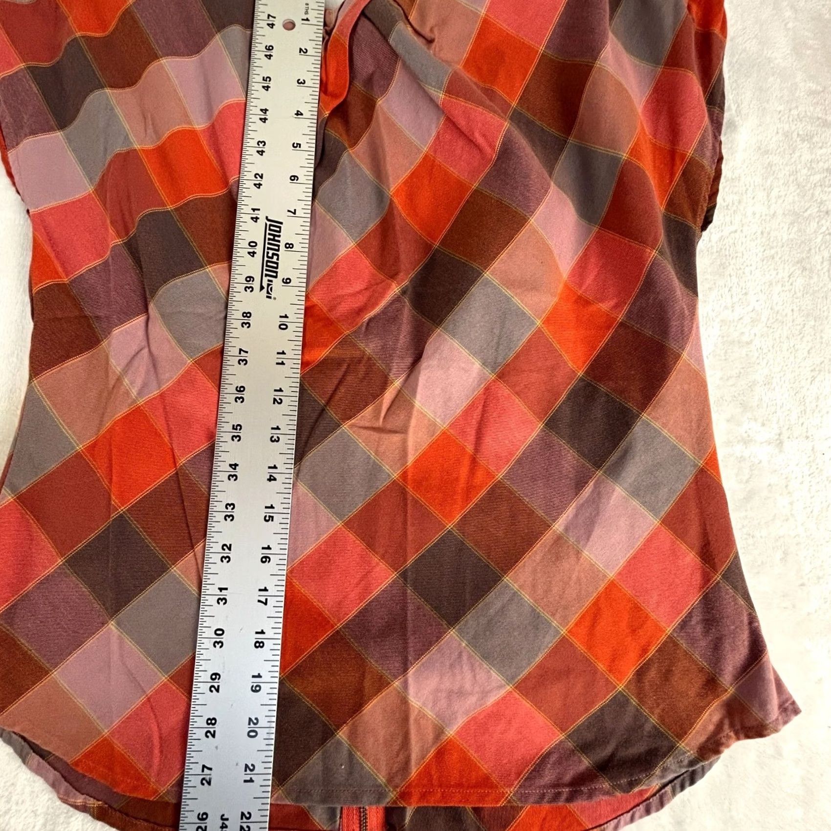 Patagonia Patagonia Womens Red Plaid San Benito Top Size 12 Short Sleeve Organic Cotton Size XL / US 12-14 / IT 48-50 - 7 Thumbnail
