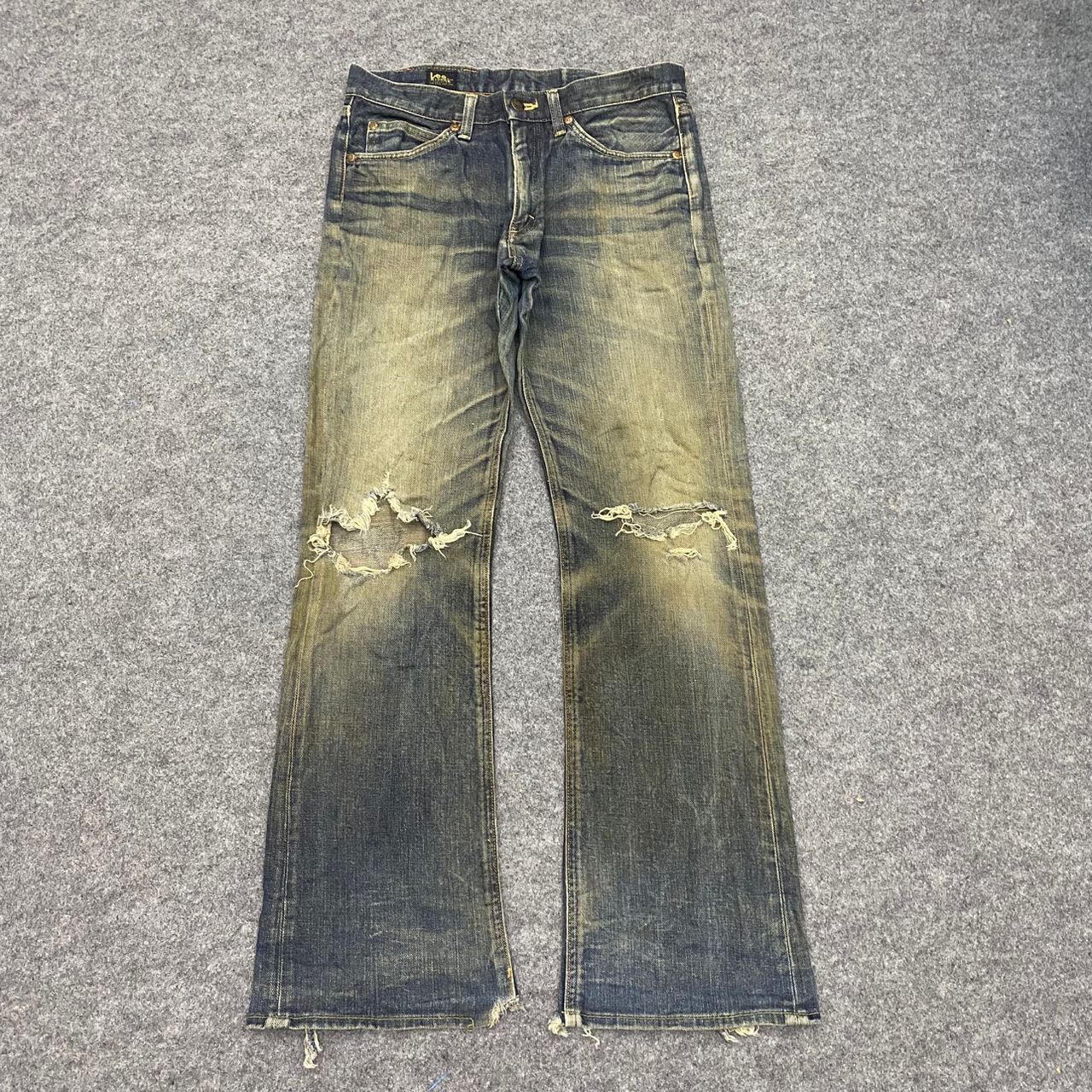 Lee 💥Flare💥Vintage Lee Riders Distressed Denim Size US 31 - 1 Thumbnail