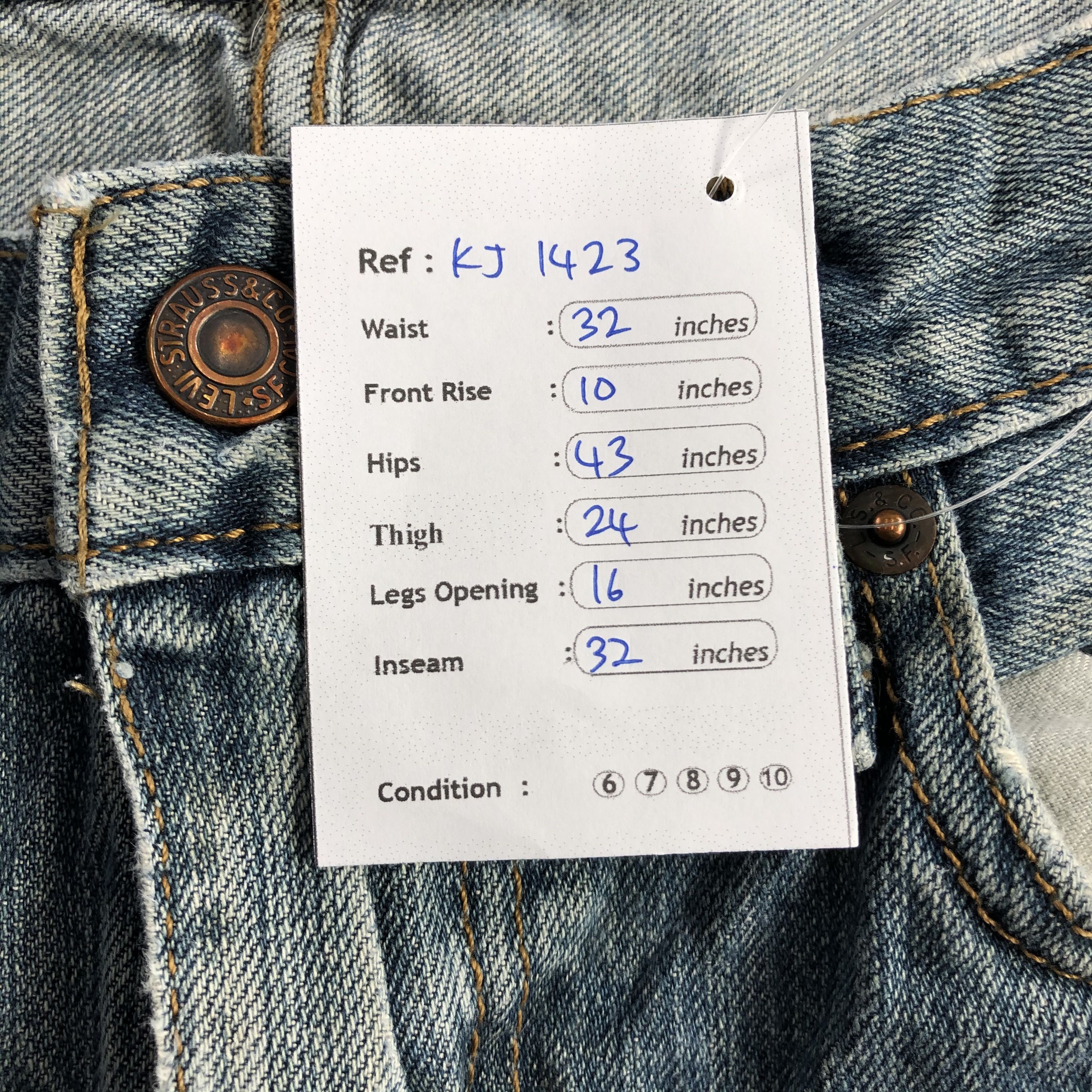 Levi's Vintage Levi's 559 Jeans Blue Wash Denim KJ1423 Size US 31 - 14 Thumbnail