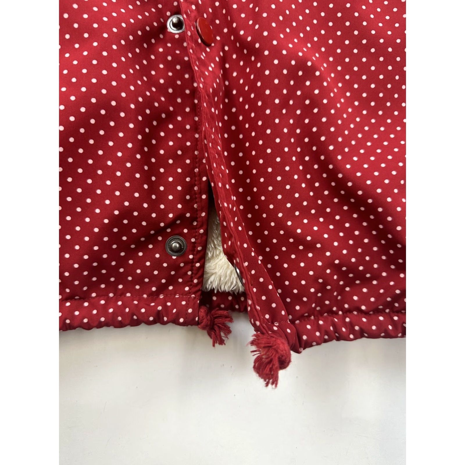 Champion Champion Jacket Mens Large Red Polka Dots Bomber Fleece Sherpa Lined Coat Size US L / EU 52-54 / 3 - 3 Thumbnail