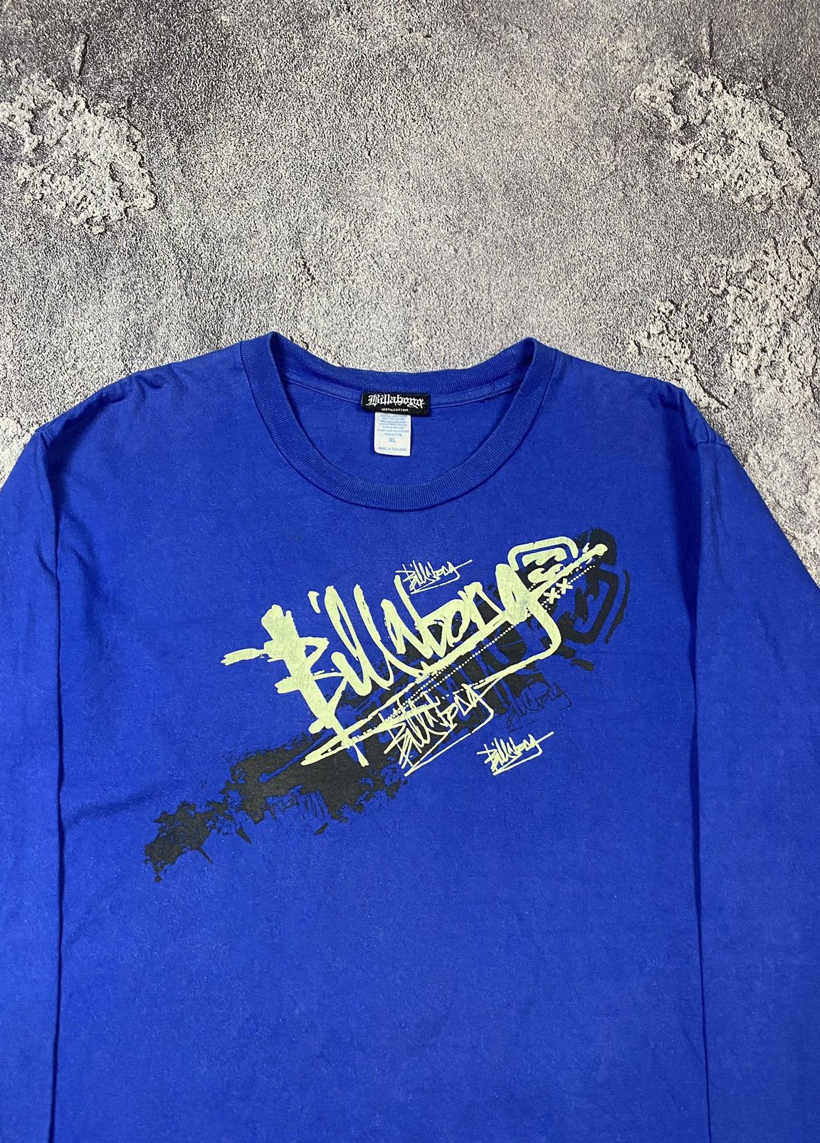 Billabong × Vintage VTG 00s Billabong Blue Surf Style Longsleeve Y2K Streetwear Size US L / EU 52-54 / 3 - 3 Thumbnail