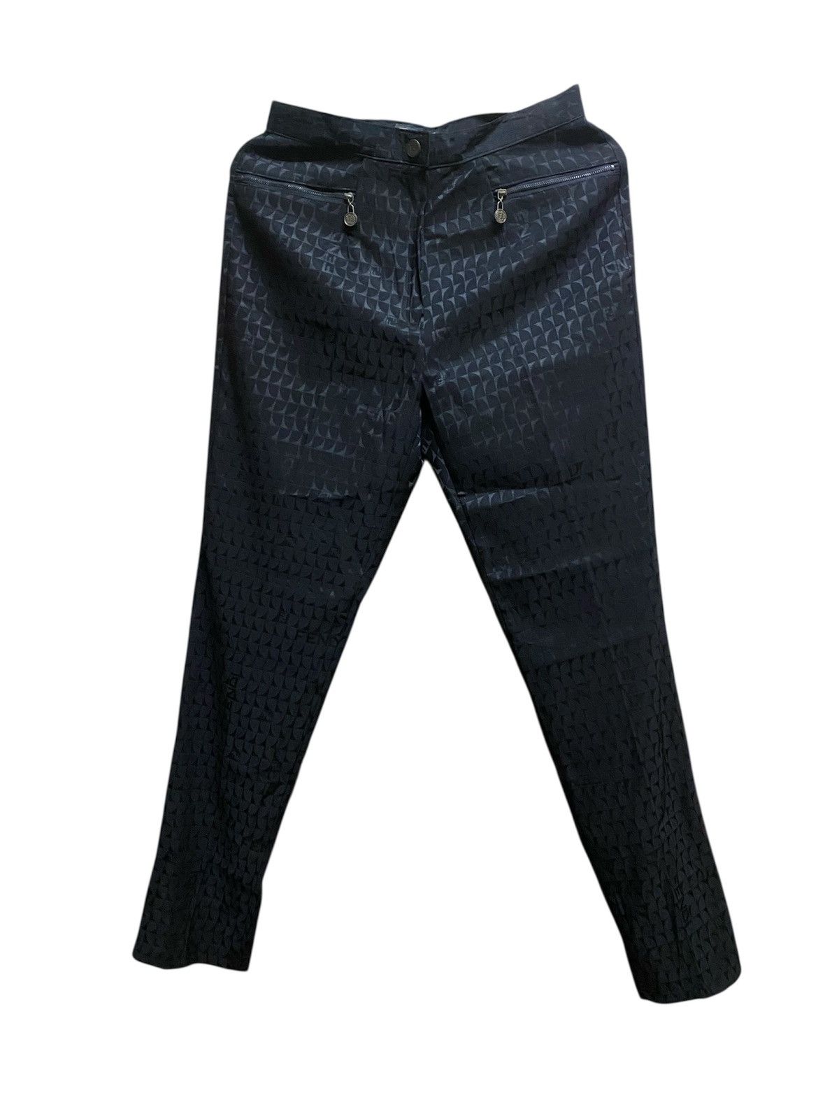 パンツ Fendi Cotton And Linen Trousers With All-Over Ff Motif Cotton and linen trousers with all-over FF motif FENDI
