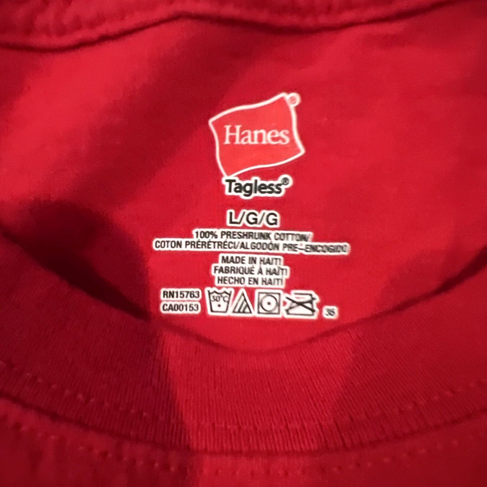 Hanes VINTAGE Raytheon Red Fridays - Ask Me Why I Wear Red Logo Shirt Large Red Men Short Sleeve Crew Neck Knit Cotton Graphic Print Enginee rs Size US L / EU 52-54 / 3 - 4 Thumbnail