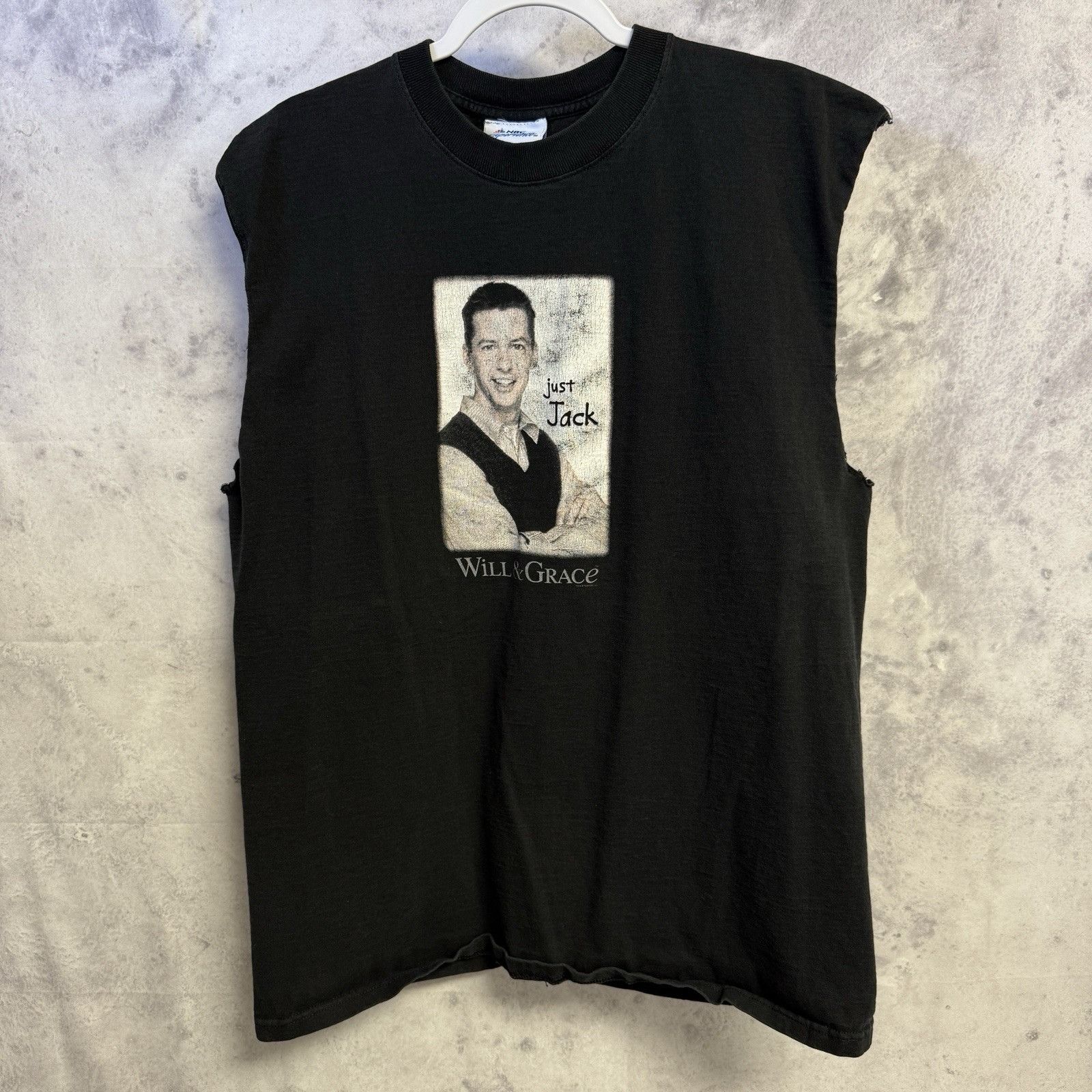 Vintage Vintage 90s Will & Grace TV Show Shirt Black Sleeveless Cut Size US XL / EU 56 / 4 - 2 Thumbnail