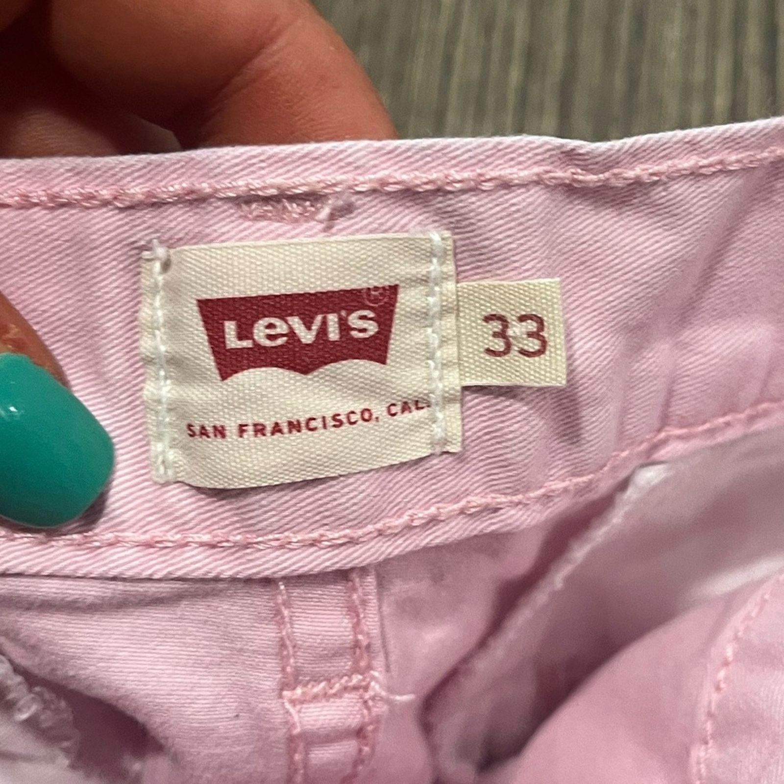 Levi's Levi's Classic Chino Shorts Cuff Hem Mid Rise Cotton Sz 33 Size 33" - 6 Thumbnail