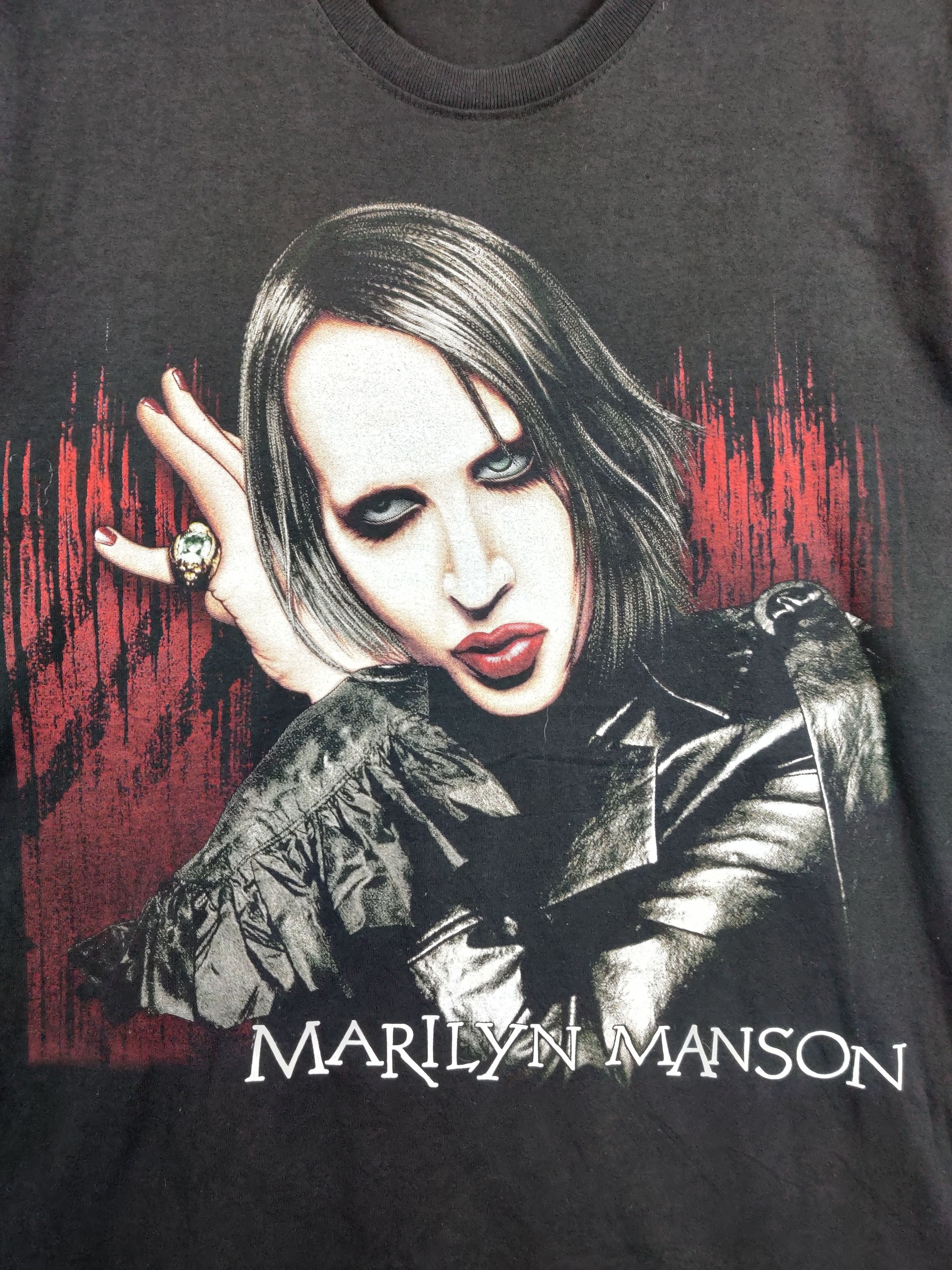 Band Tees Vintage Marilyn Manson Rock Band Tee Tshirt Size US L / EU 52-54 / 3 - 7 Thumbnail