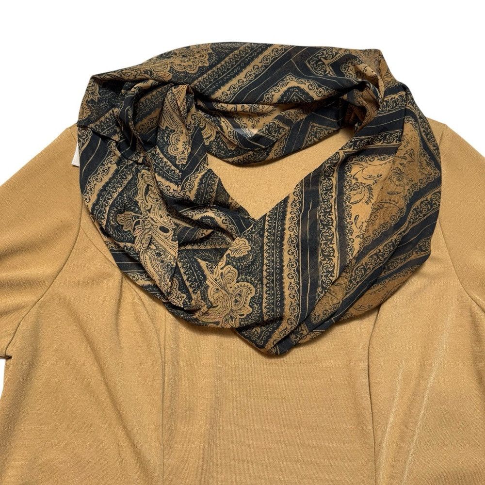 Other New Susan Graver Ponte Knit Light Brown Dress With Loop Sca Size XL / US 12-14 / IT 48-50 - 6 Thumbnail
