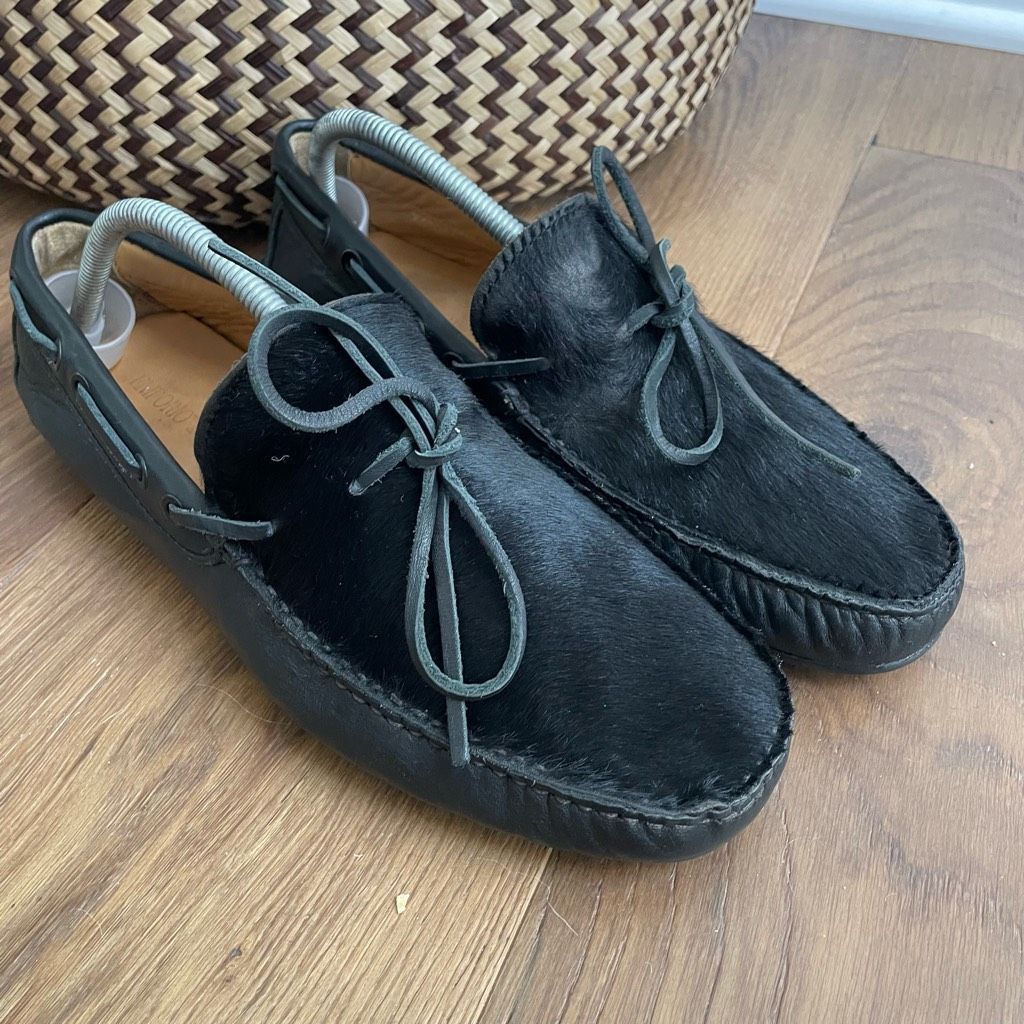 Emporio Armani Emporio Armani Driving Loafers Moccasins Leather Horsehair Grailed