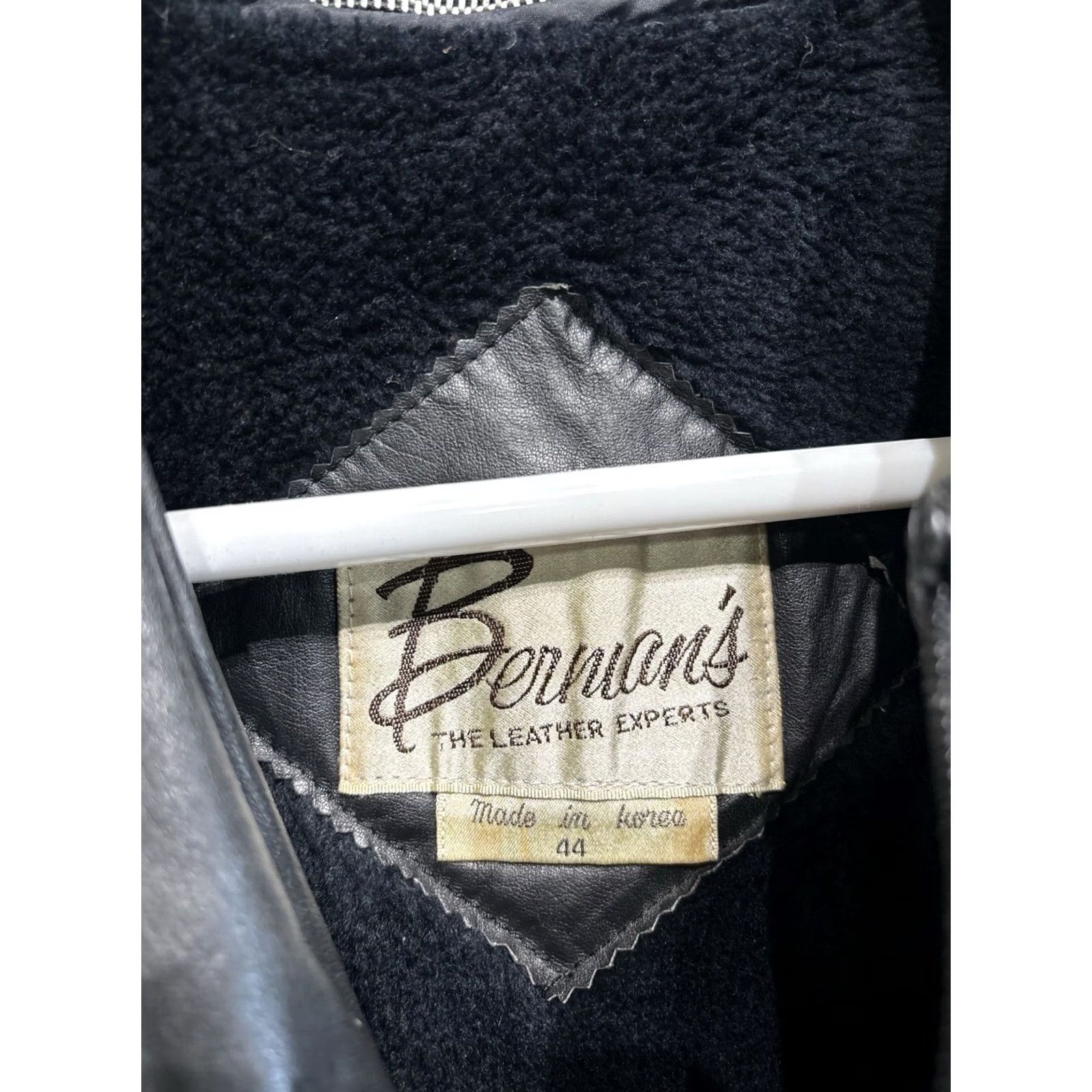 Ben Sherman VINTAGE Bermans Leather Jacket Motorcycle Size US S / EU 44-46 / 1 - 3 Thumbnail