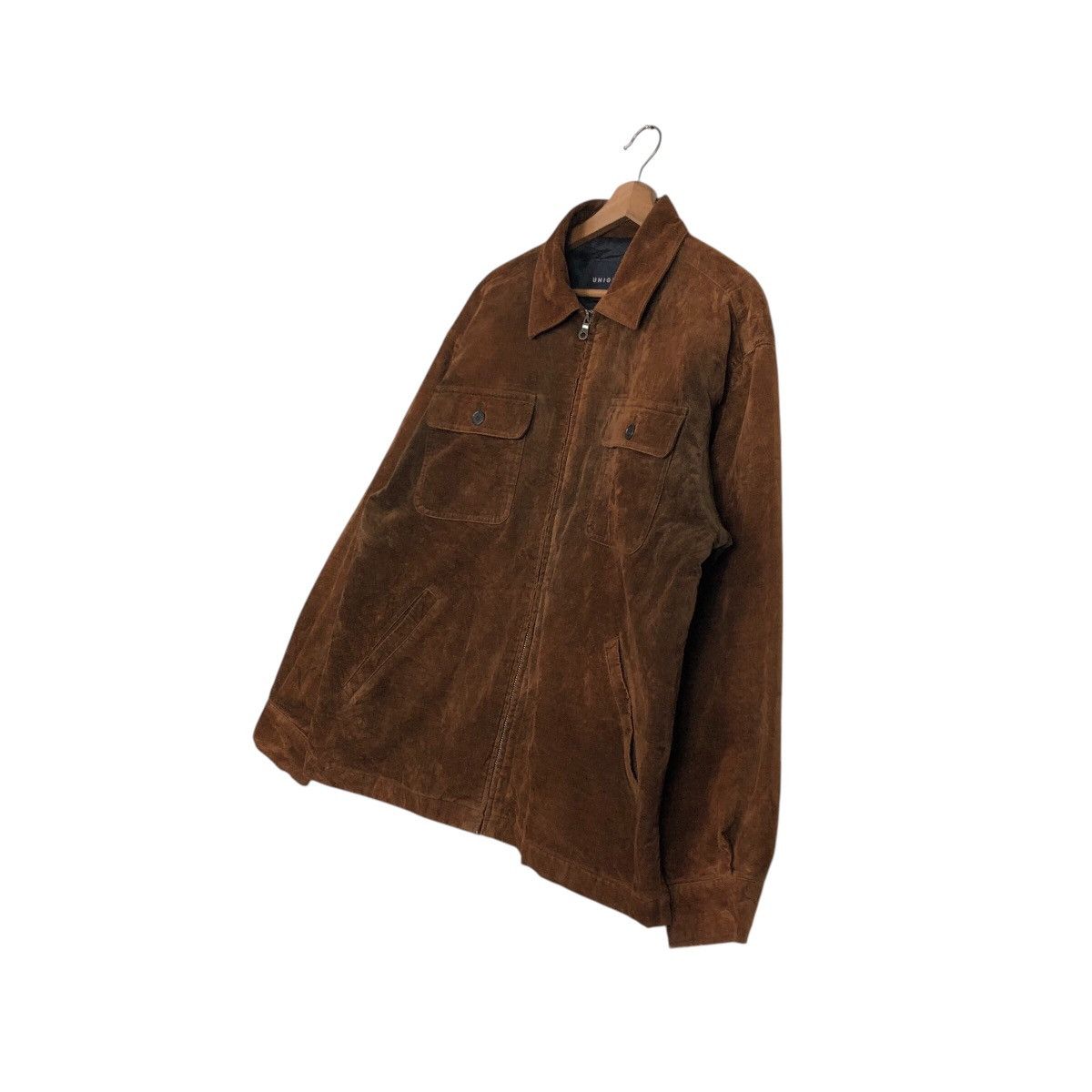 Japanese Brand 📌Rich Brown Vintage Zipper Chore Jacket Uniqlo Issey Miyake Size US M / EU 48-50 / 2 - 3 Thumbnail