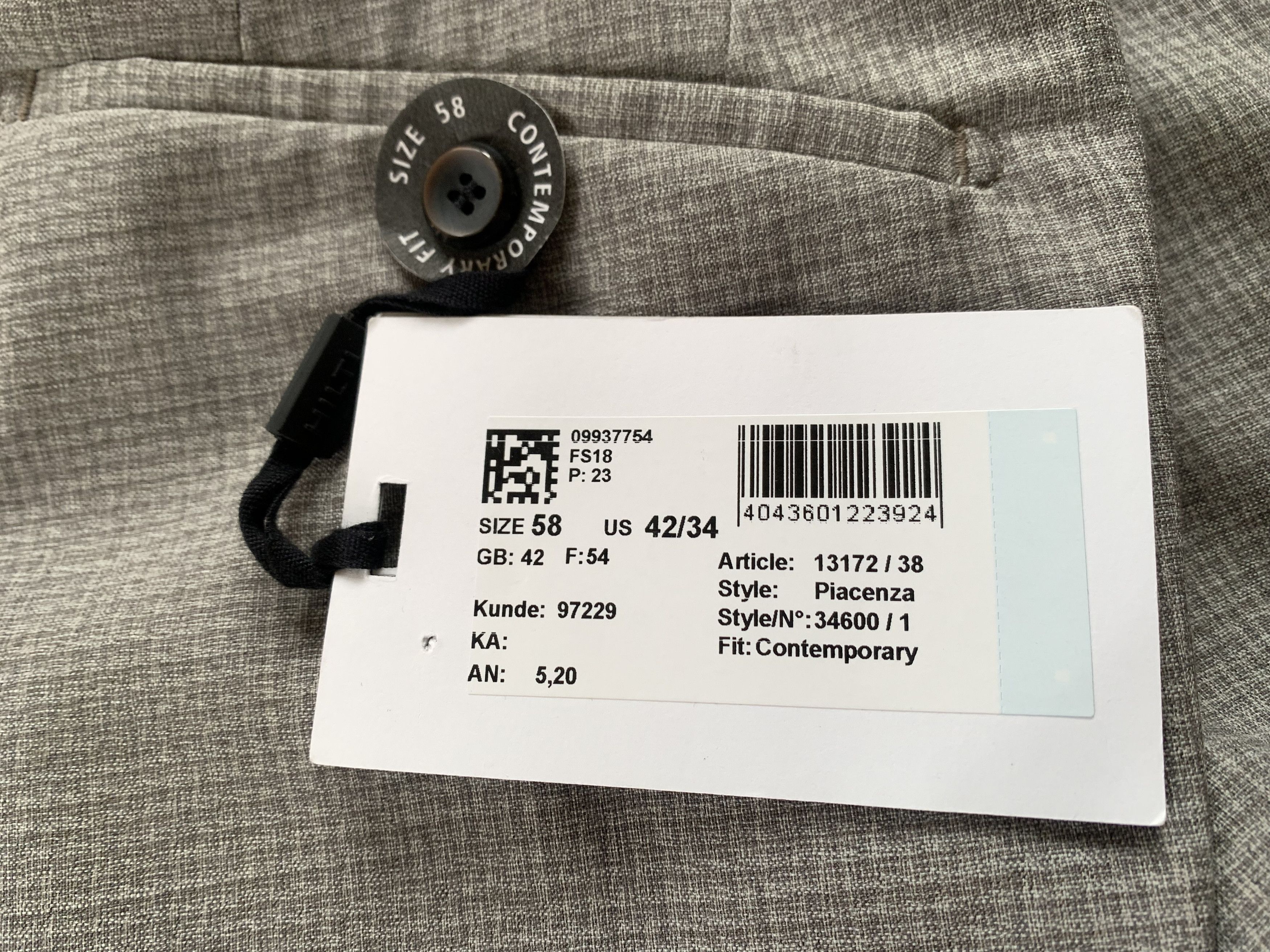 Other Hiltl Piacenza Grey Tailored Trousers Size US 36 / EU 52 - 12 Thumbnail