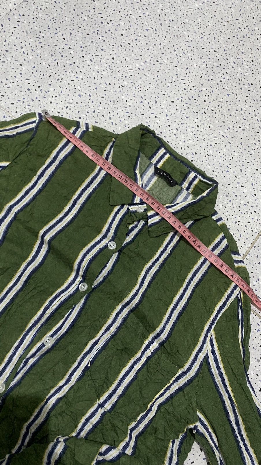 Japanese Brand Atmark Stripe Button Up Shirt Size M / US 6-8 / IT 42-44 - 10 Thumbnail